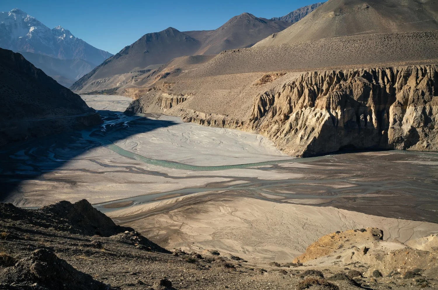 Kali Gandaki river courses through Nepal's Mustang region