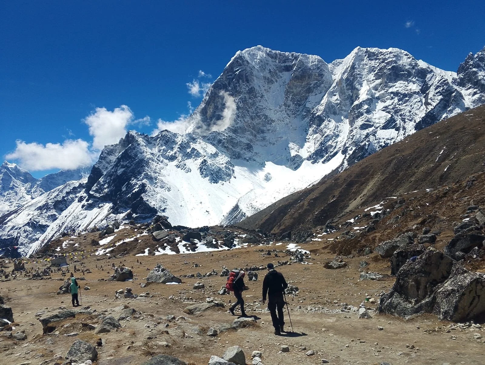 Trekkers on the way to Everest Base Camp