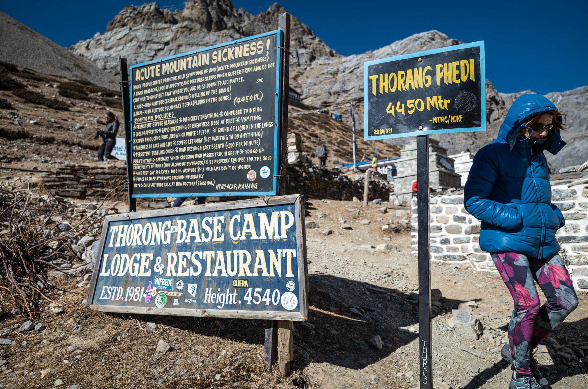 Thorong Phedi, the final stop before the ascent to the Thorong La pass on the Upper Annapurna circuit