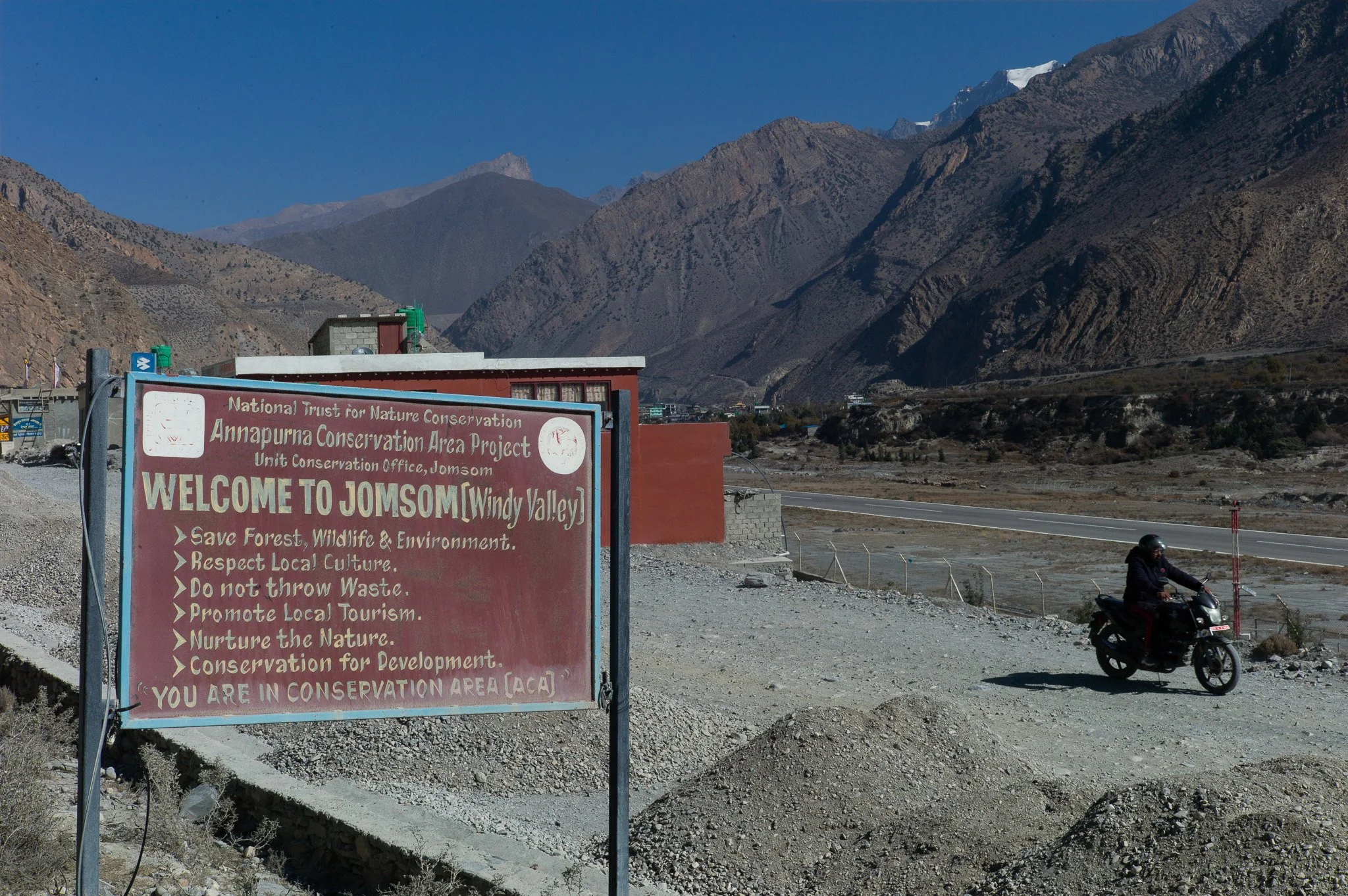Jomsom Airport in Nepal