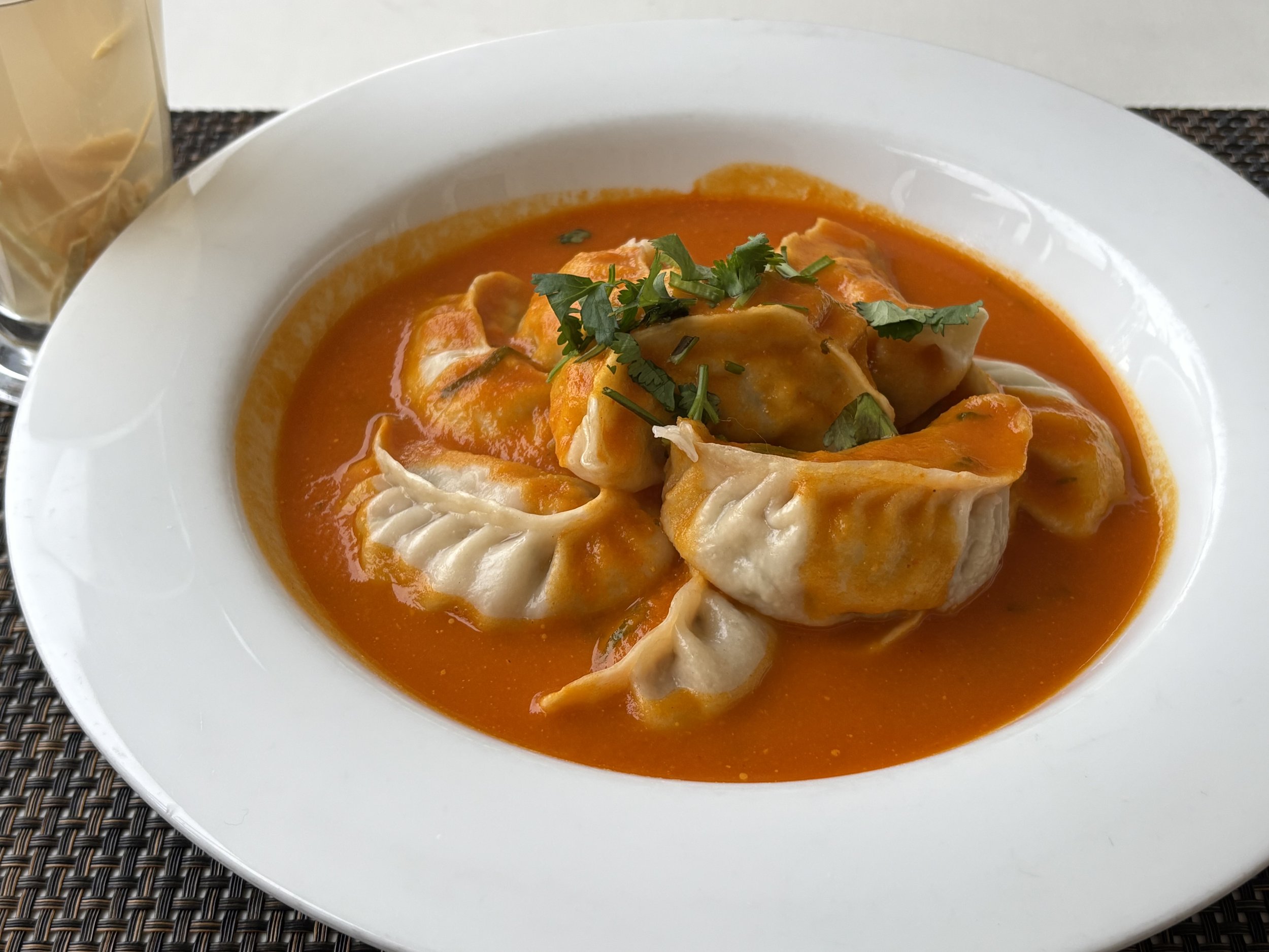 A plate of momos, or dumplings, in Nepal.