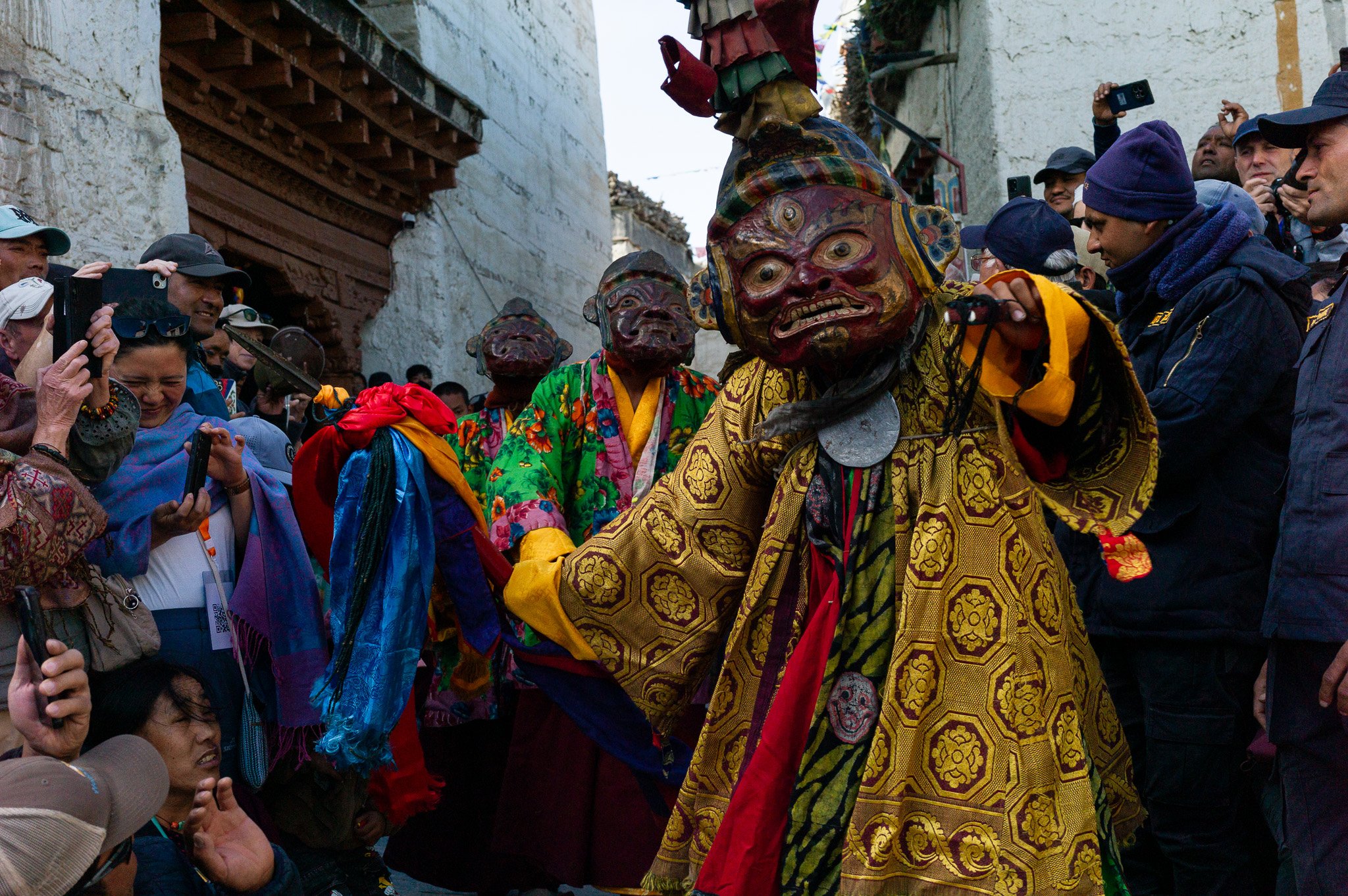 Monks perform ritual dance in Nepal's Upper Mustang