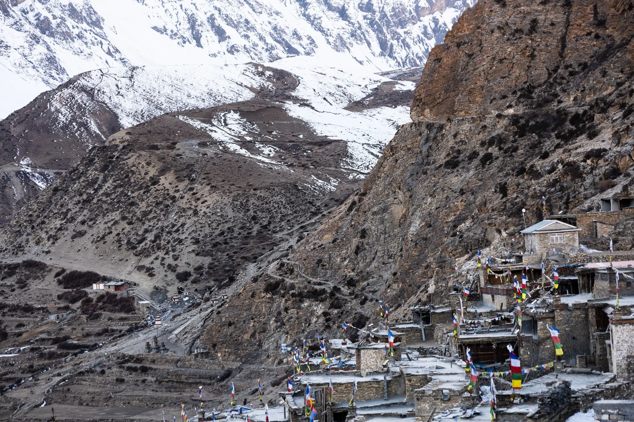 The village of Nar in Nepal