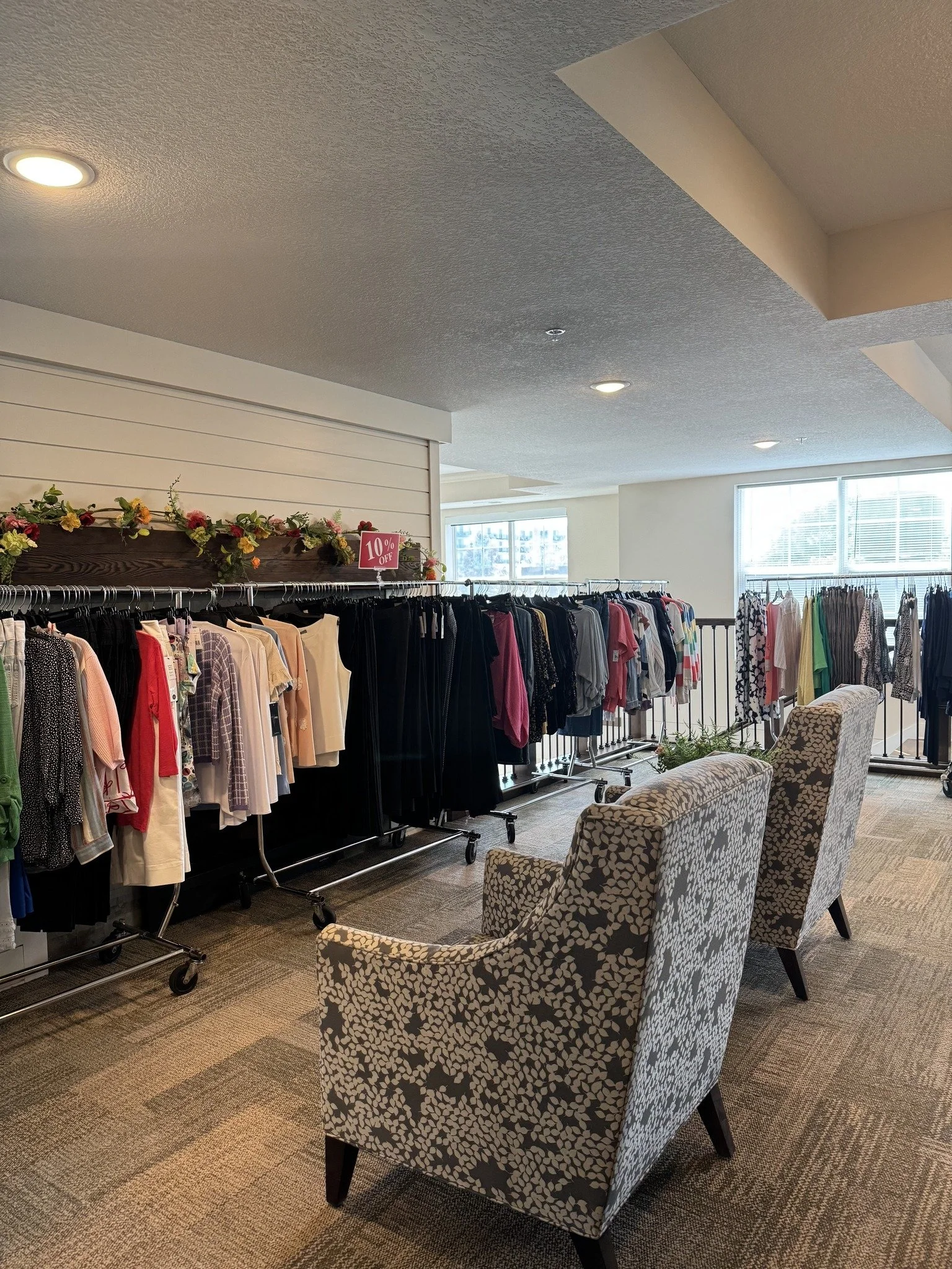 Chosen Threads clothing display
