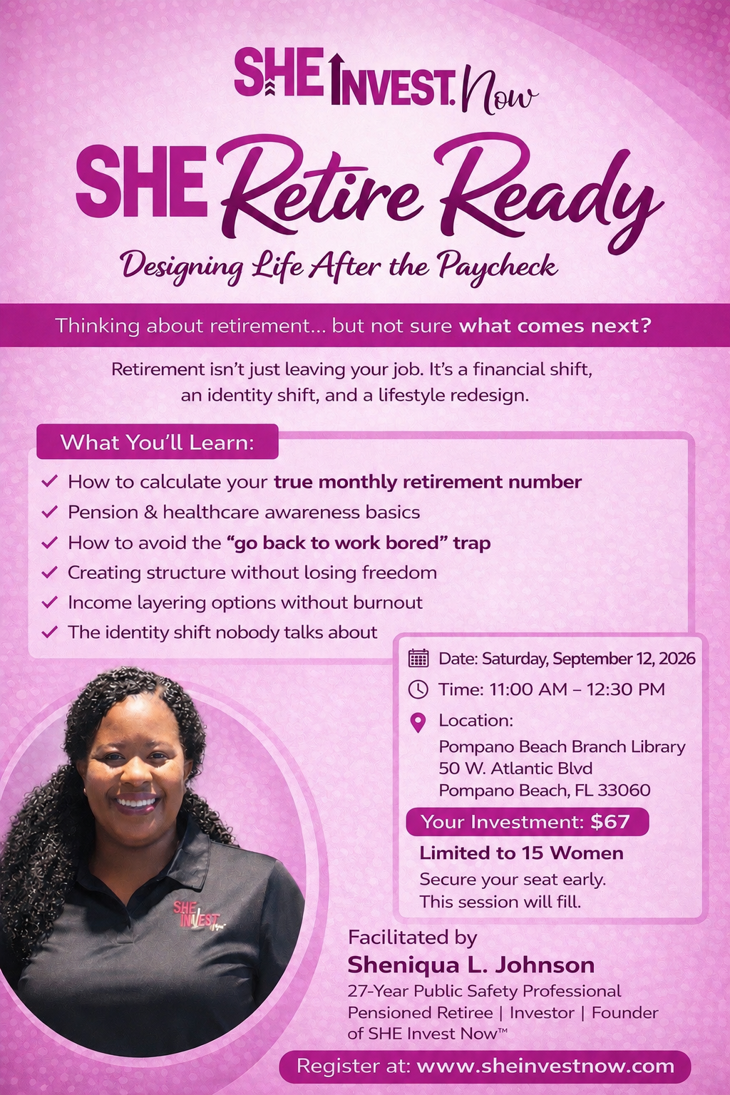 SHE Retire Ready Workshop