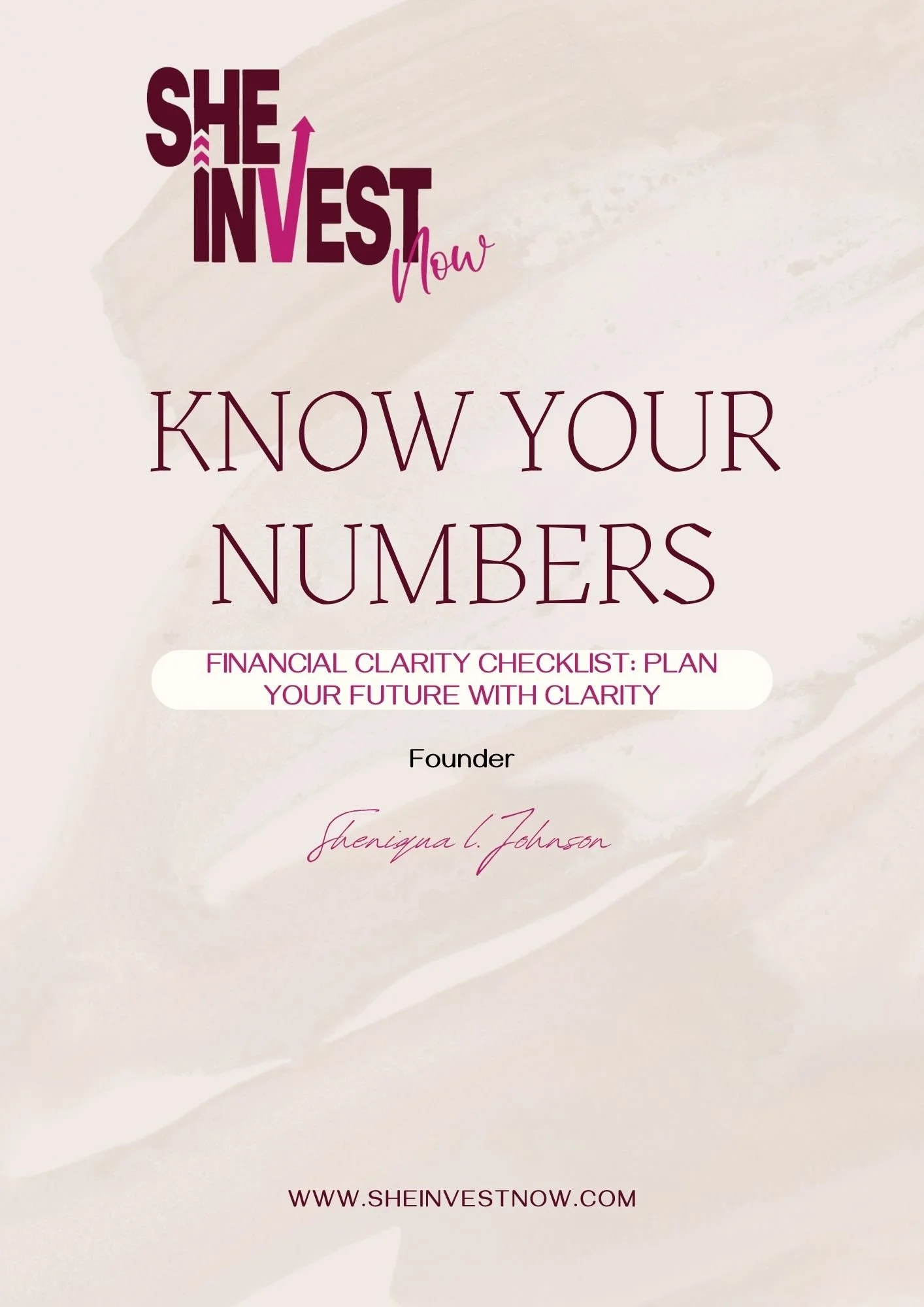 SHE Invest Now Free Financial Clarity Checklist