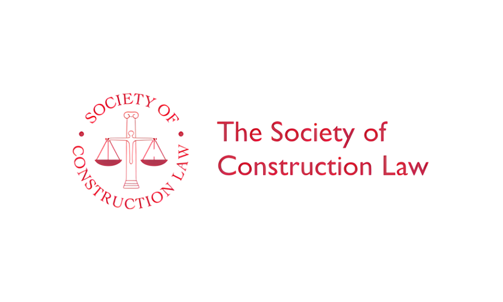 Logo of the Safety and Construction Law with a graphic of a scale and a wrench.