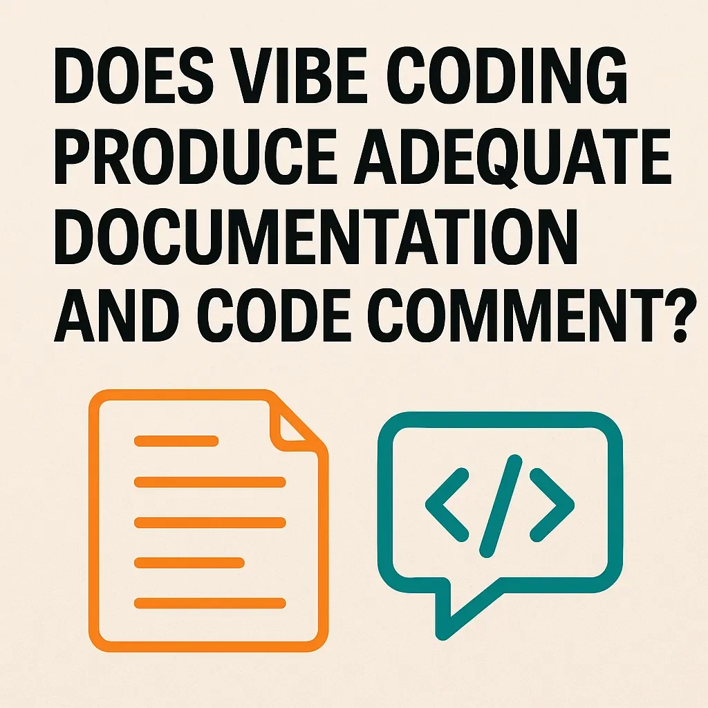Does Vibe Coding Produce Adequate Documentation and Code Comments?