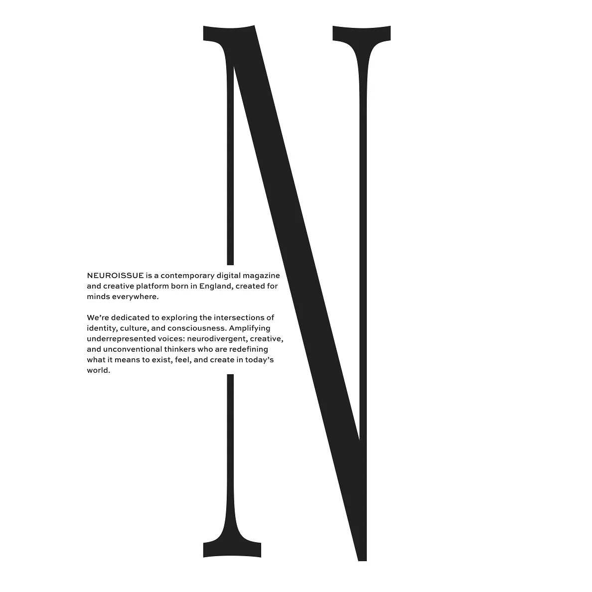 🧠 Introducing NEUROISSUE, the digital space exploring the intersections of neurodiversity, identity, and creativity.
Issue 01 coming soon ⏱️☕️🗞️

#Culture #digitalmagazine #community#Neuroinclusive #RepresentationMatters
#Creative #Wellbeing #disab