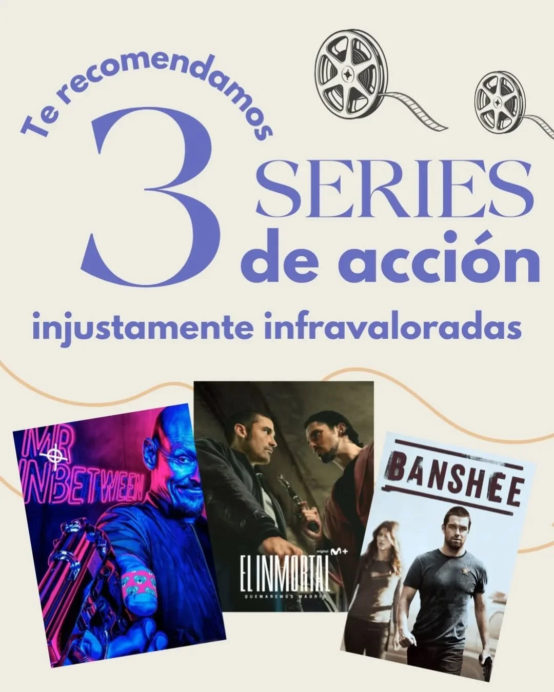 🔥 En Cinemar nos encanta descubrir esas joyitas que pasan bajo el radar. Hoy te traemos 3 series de acci&oacute;n infravaloradas que NO te dejar&aacute;n indiferente. 🎬

Si buscas adrenalina, tramas potentes y personajes legendarios&hellip; aqu&iac