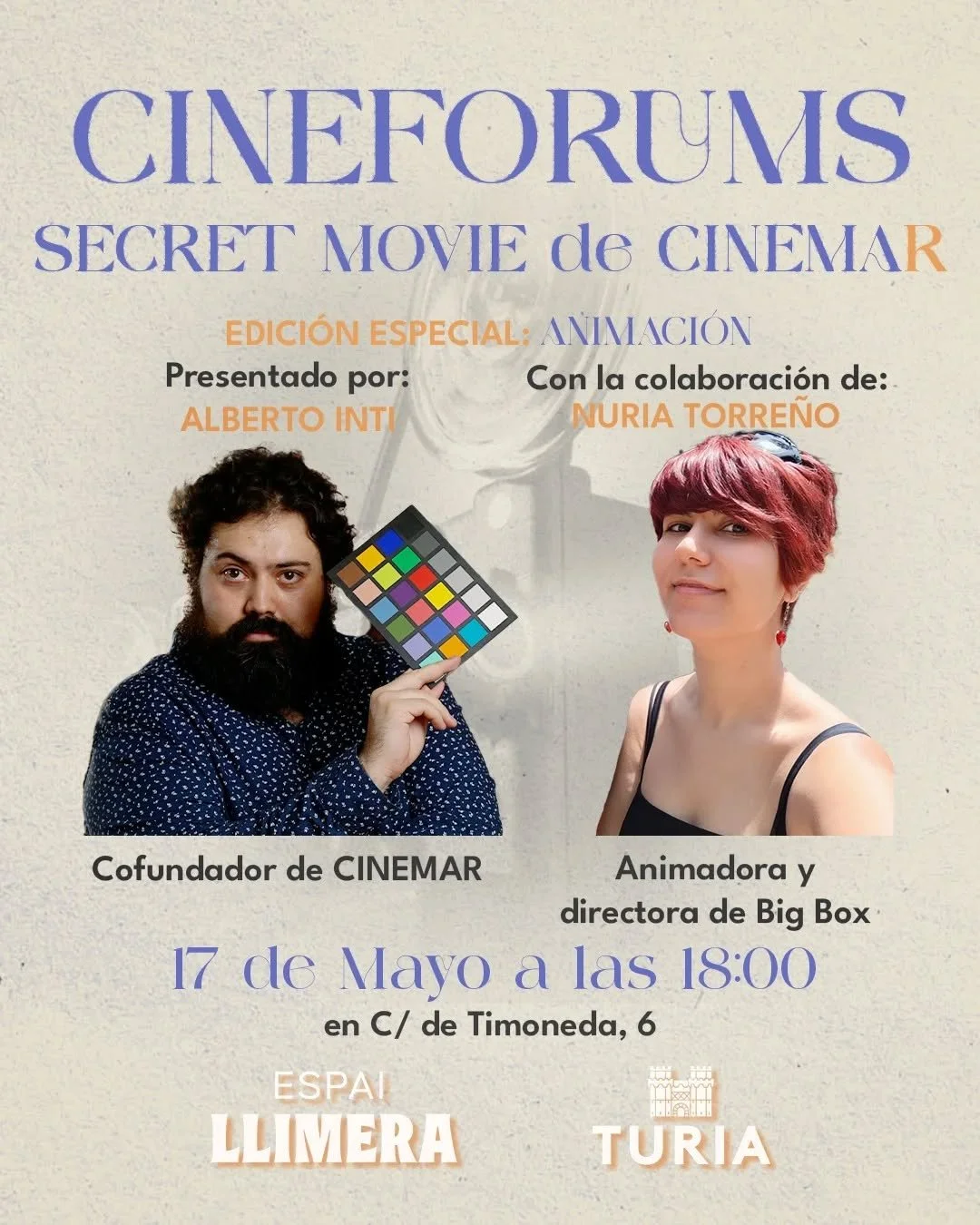 &iexcl;Este domingo tenemos CINEF&Oacute;RUM SECRET MOVIE de CINEMAR! ✨🎬

En esta edici&oacute;n especial dedicada a la Animaci&oacute;n, hablaremos sobre el proceso creativo detr&aacute;s de este apasionante mundo cinematogr&aacute;fico. 💫

Contar