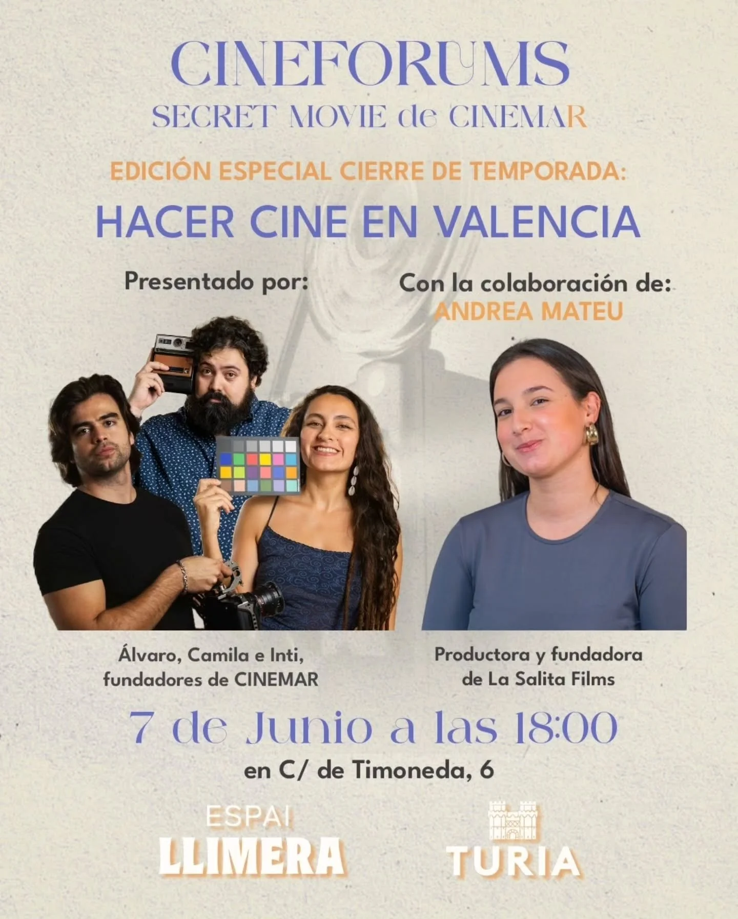🎬 &iexcl;Y llegamos al final de la 2da temporada del CINEF&Oacute;RUM SECRET MOVIE de CINEMAR! 🍿
Y con una sesi&oacute;n s&uacute;per especial 🙈

El domingo 7 de junio a las 18h te esperamos en @espaillimera con las proyecciones de un cortometraje
