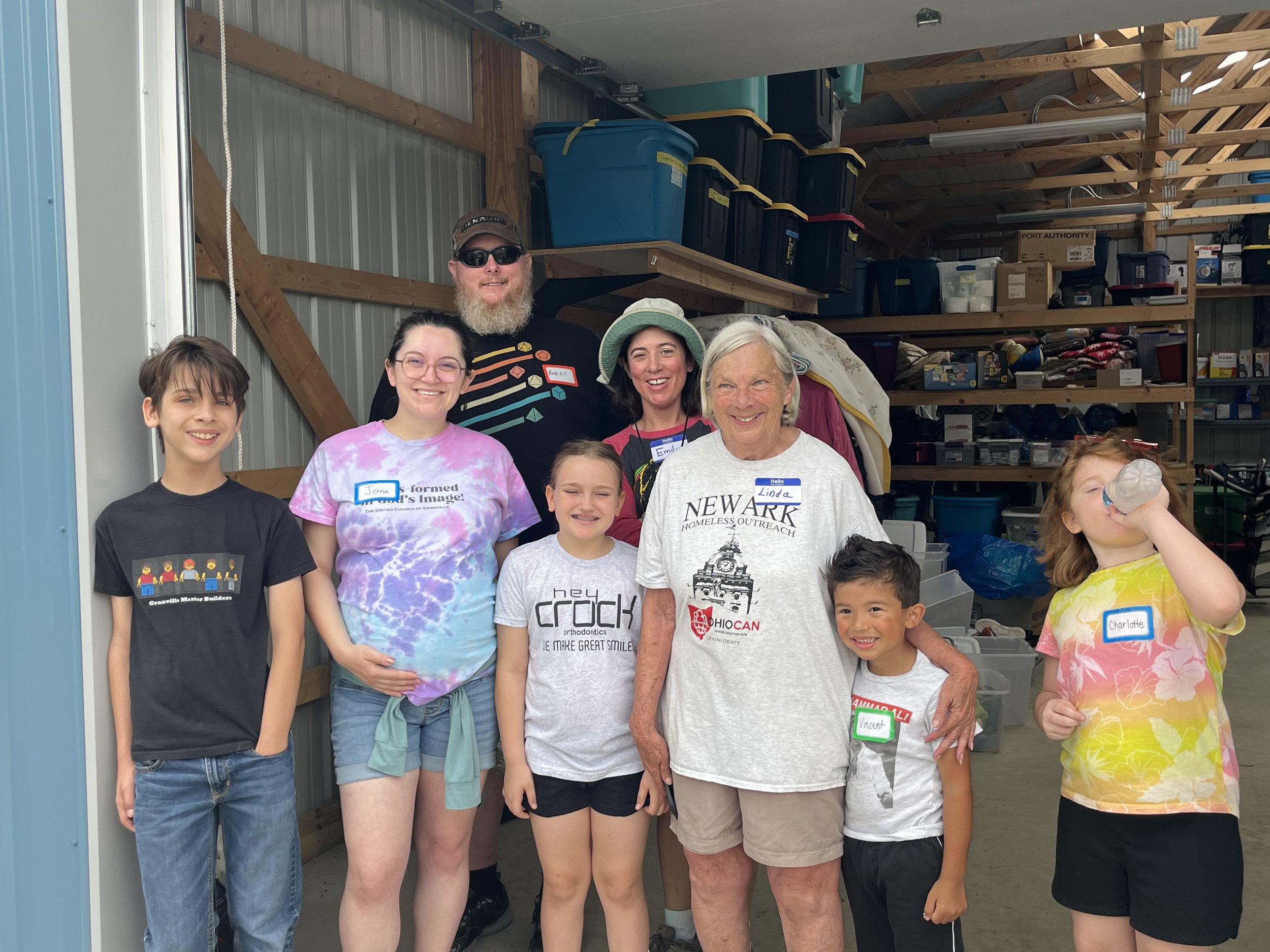 members Working at the homeless outreach in Newark ohio