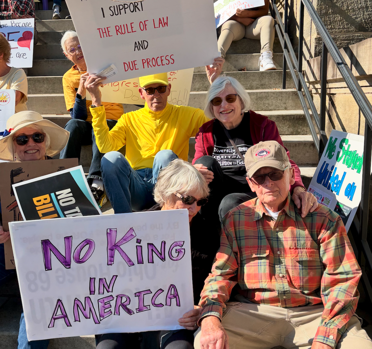 No Kings Protesters from our church