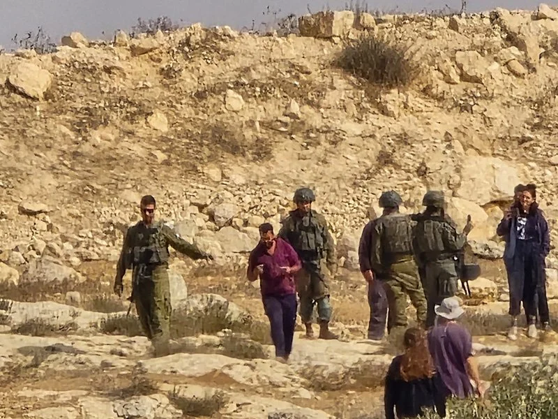 IDF in desert Image of a girl on the waIDF in desert in  palestine  from Alissia Thompson's Trip in 2024