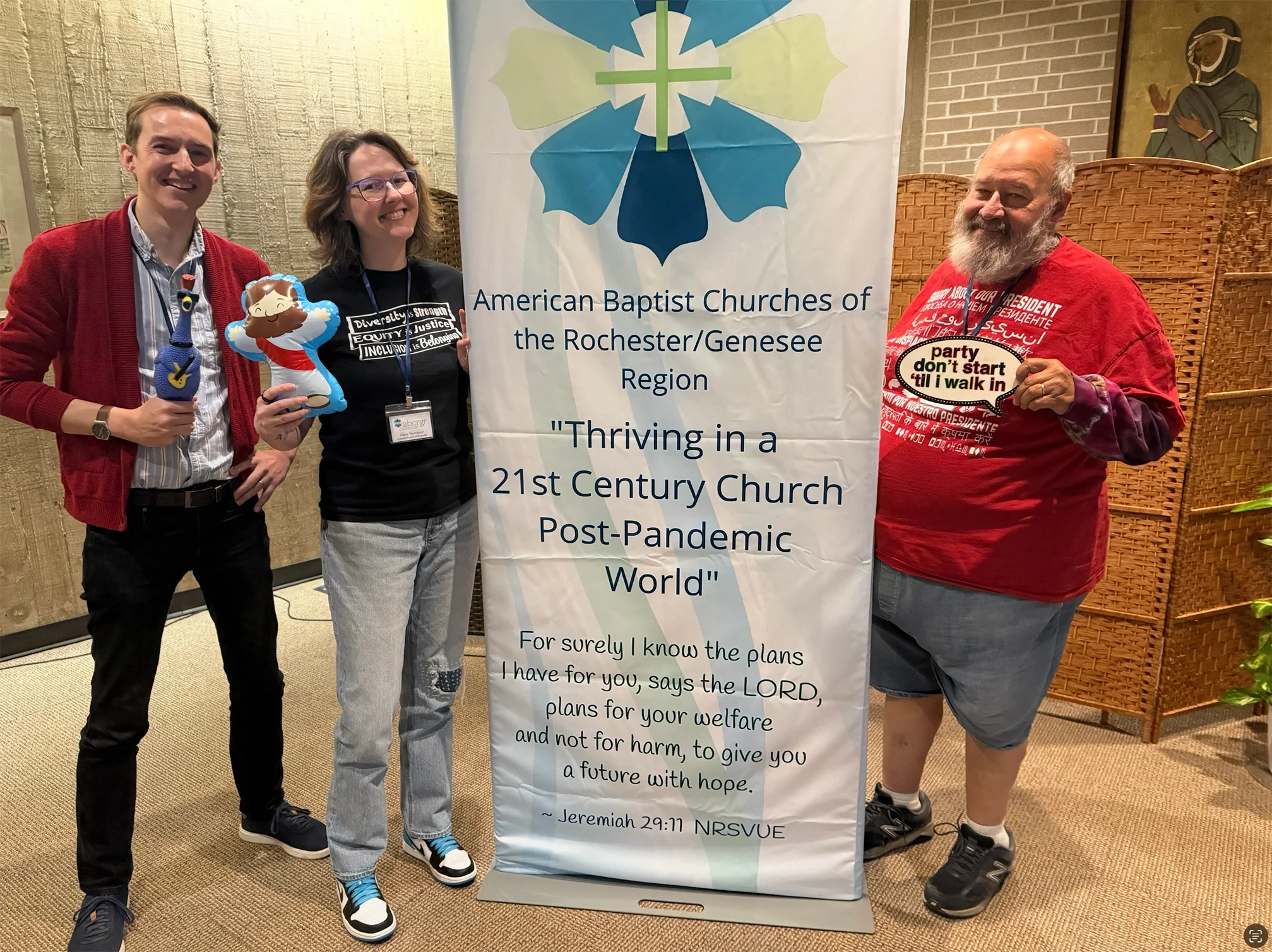 Thriving Churches Retreat with team members and pastor alissia