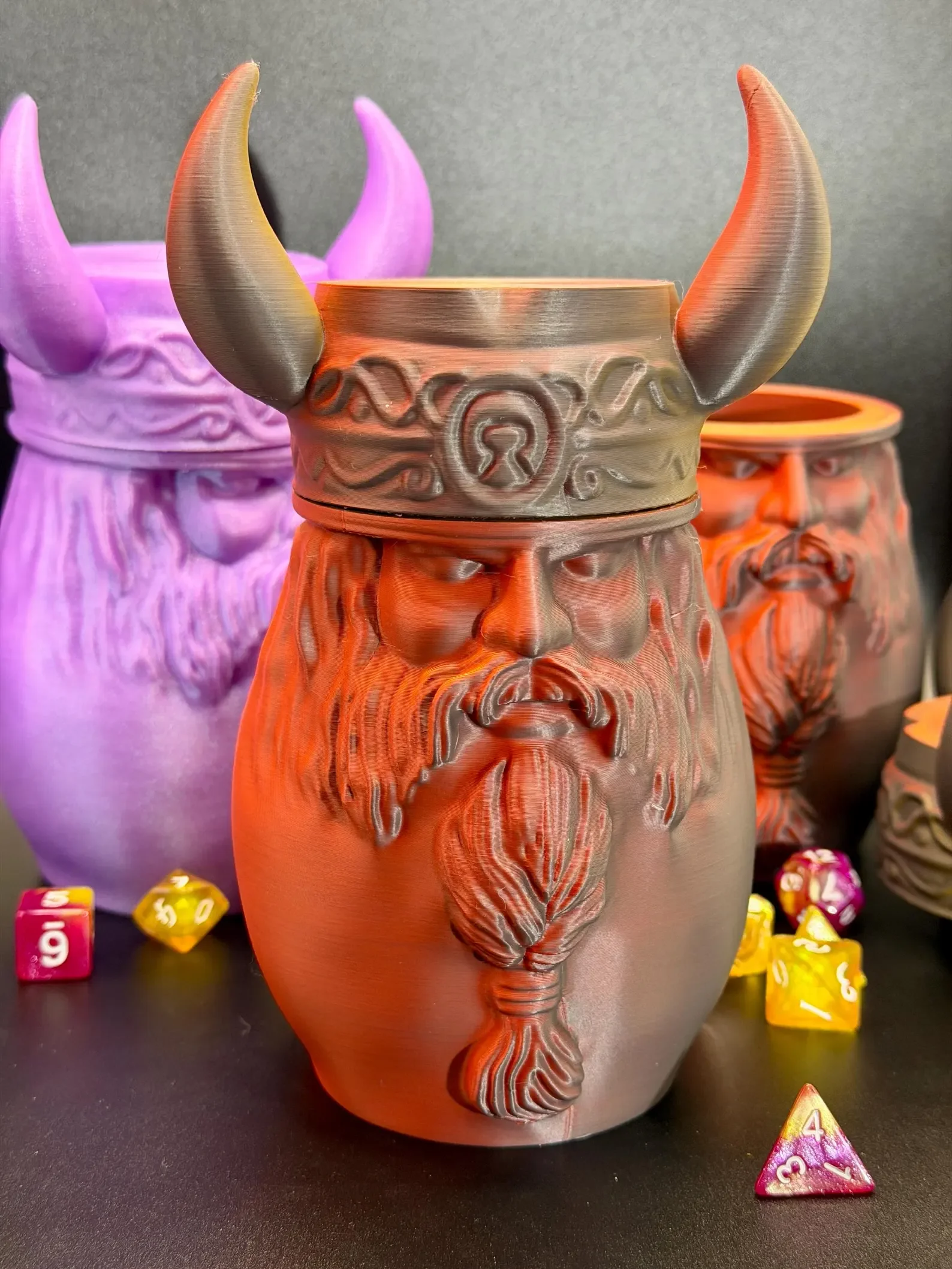 The Meadbound Sentinel Jar, Fantasy 22mm Dice Storage and Rolling, Arcane Display Item, RPG Display, Dice Bottle