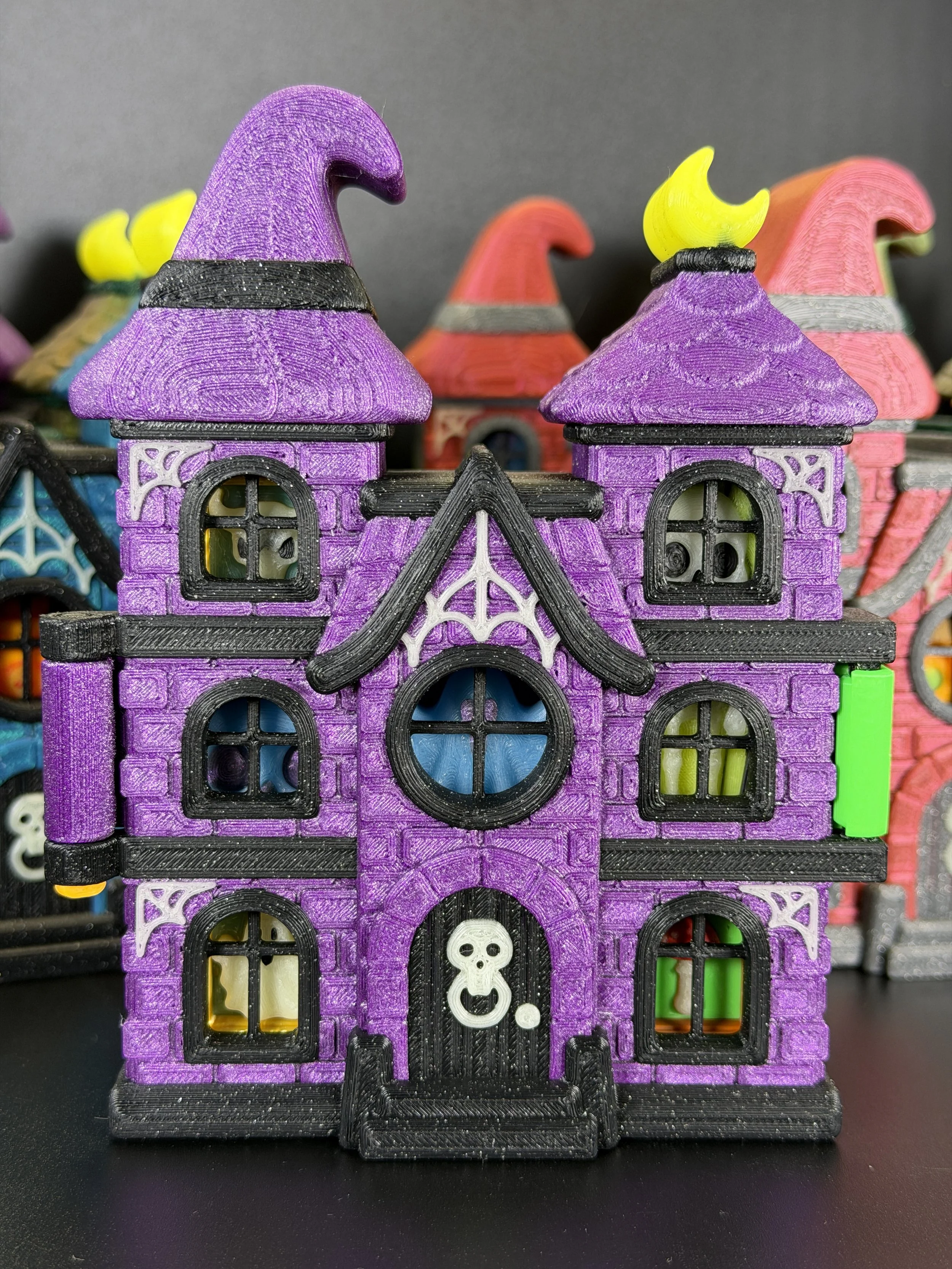 Click-or-Treat Manor: Gothic Fidget Toy, Glow-in-the-Dark Fun (6" Tall)