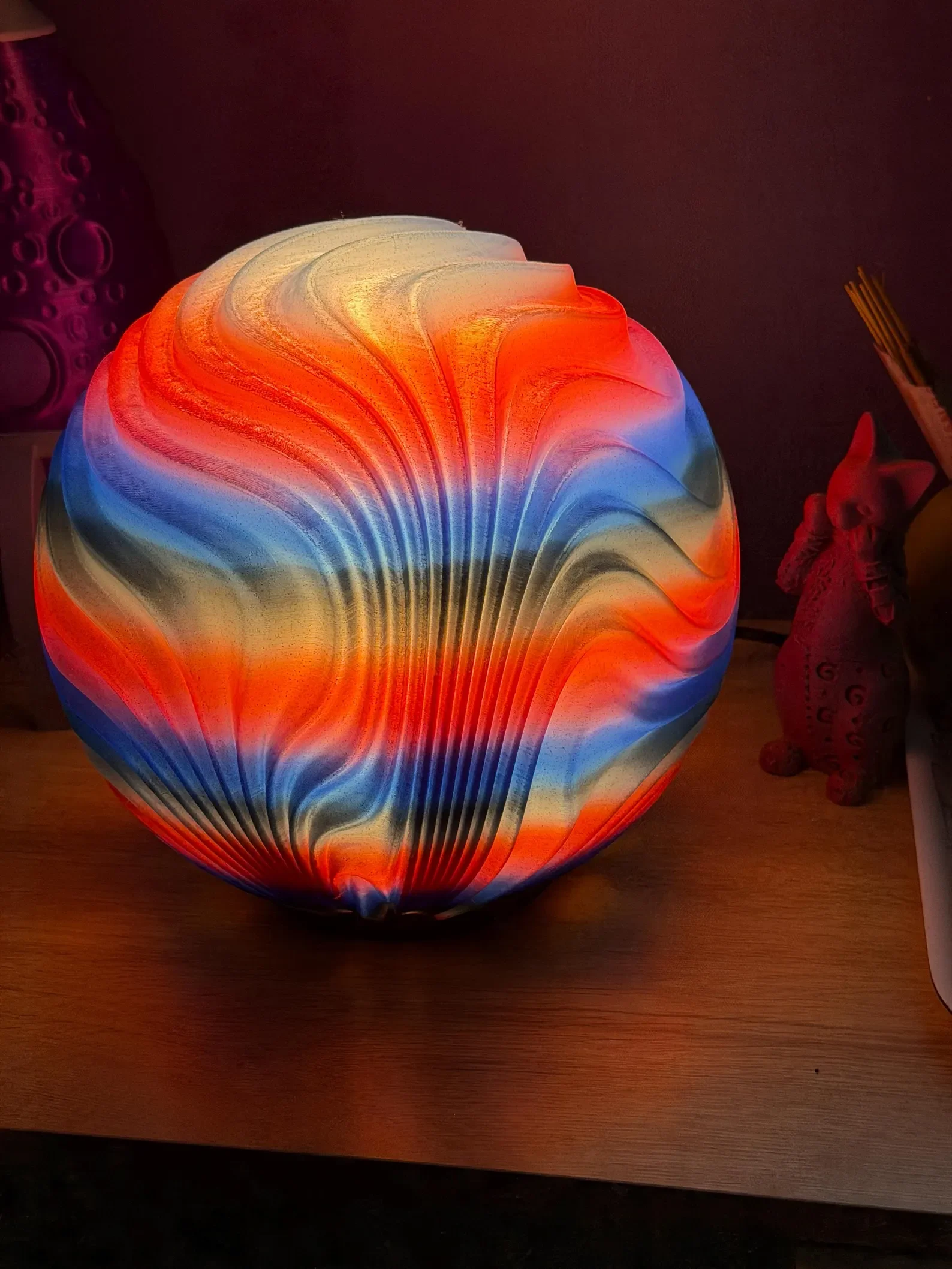 Spellshard Vaultlight of the Arcane | Sculptural Table Lamp | Color-Changing Light | Fantasy Desk Lamp | Magical Ambient Lighting