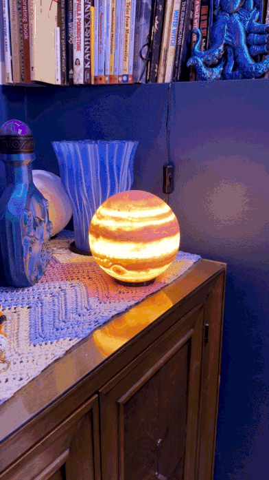 Authentic NASA Surface Scan Jupiter Lamp