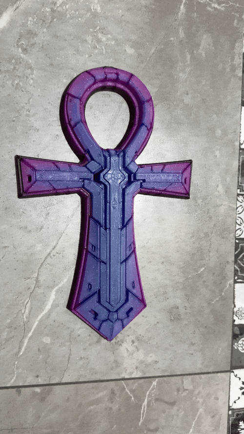 Cyber-Ankh: The Cybernetic Life Relic | Wall or Desk Decor