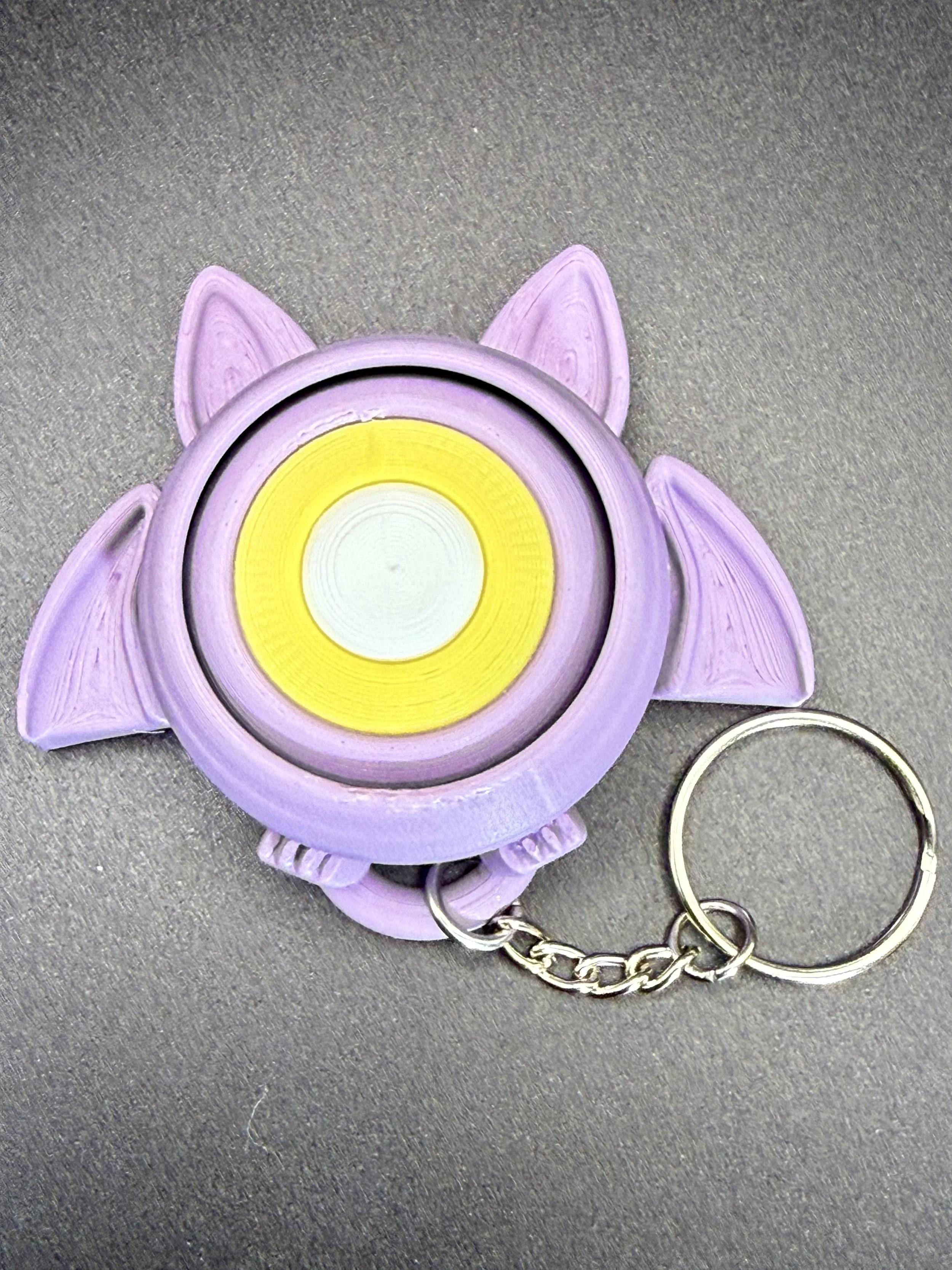 Vampire Bat Eye Keychain with Moving Eye