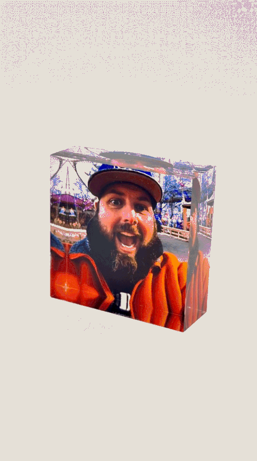 Custom Acrylic Photo Cube