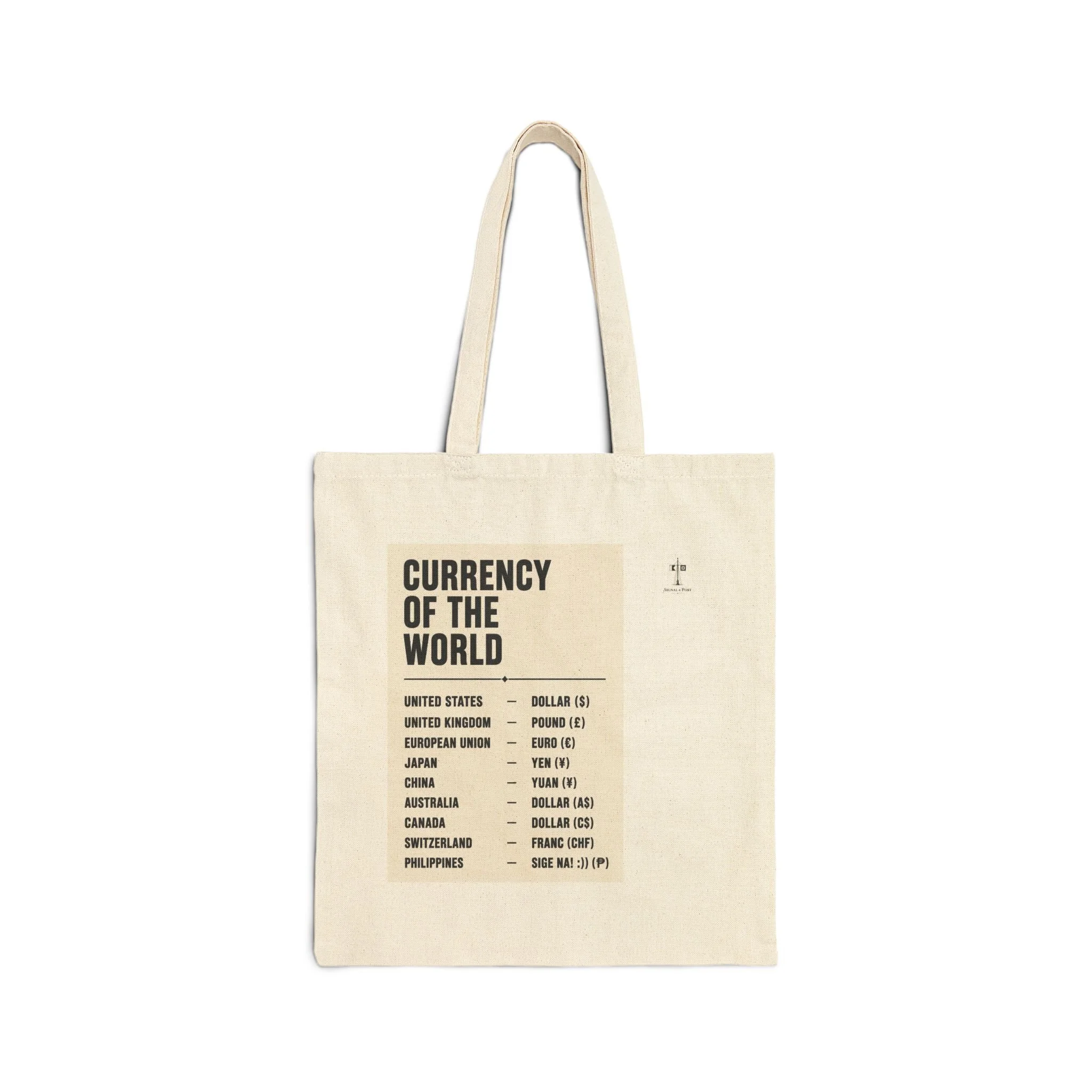 Currency of the World — Tote Bag