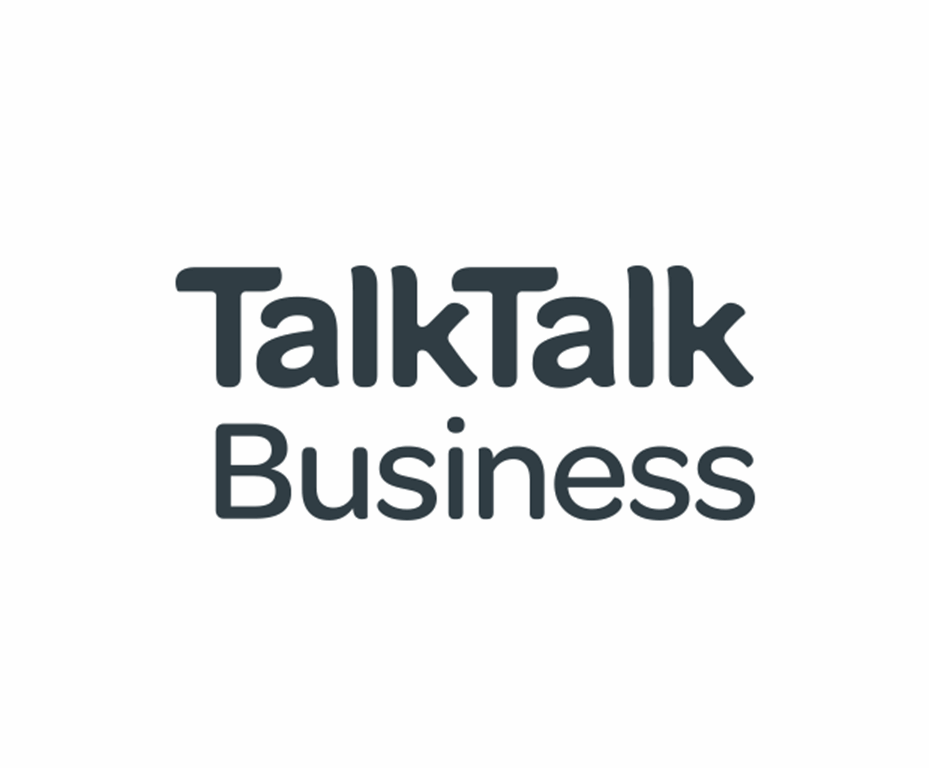Logo with the words "TalkTalk Business" in dark gray font on a white background.