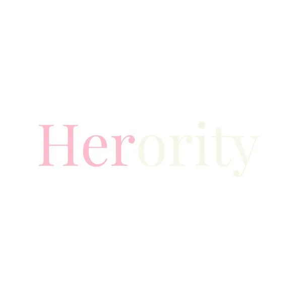 Text reading 'Herority' with 'Hero' in pink and 'rity' in light yellow on a white background.
