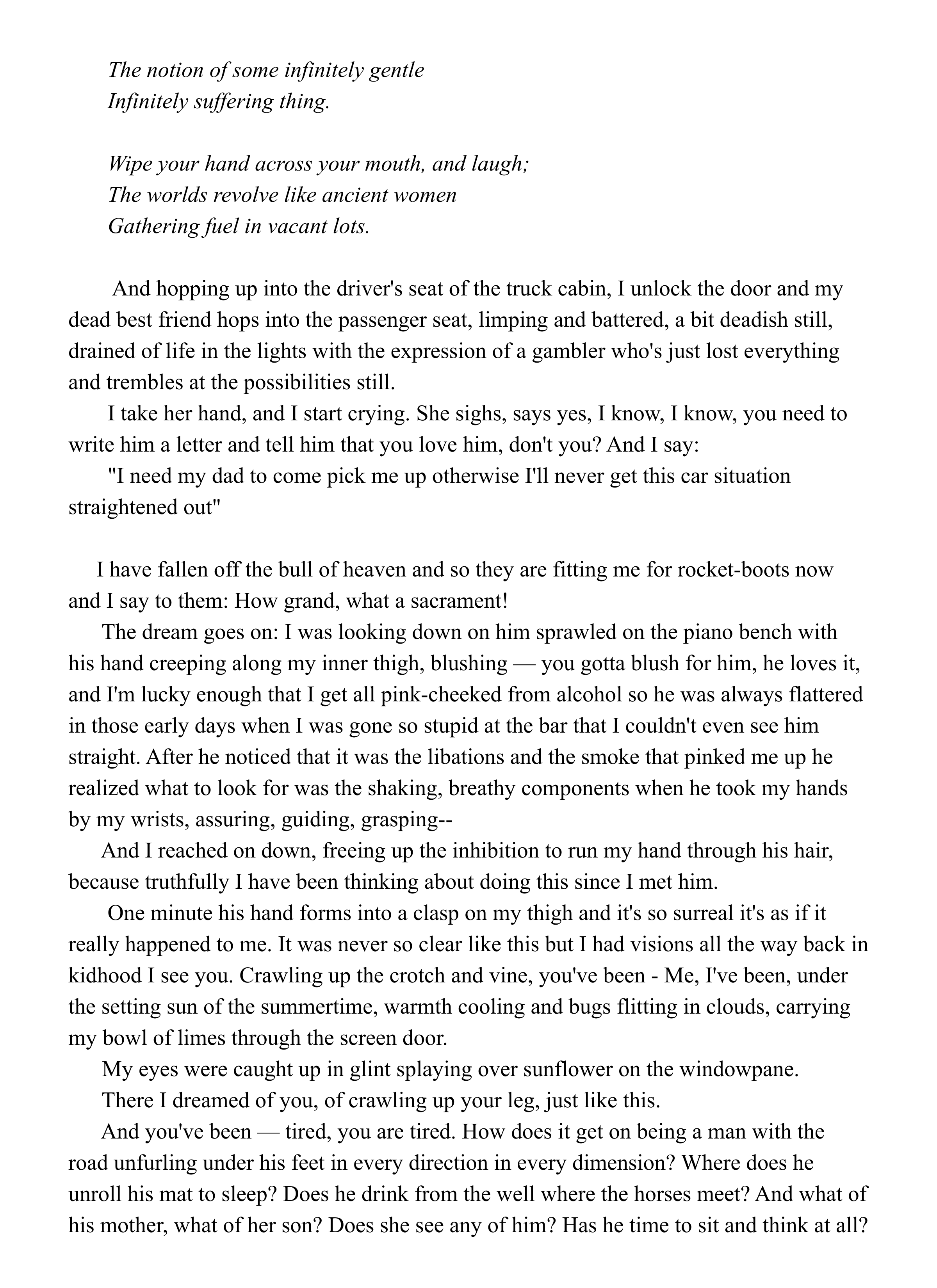 A page of text from a book or poem, written in black, serif font on white paper.