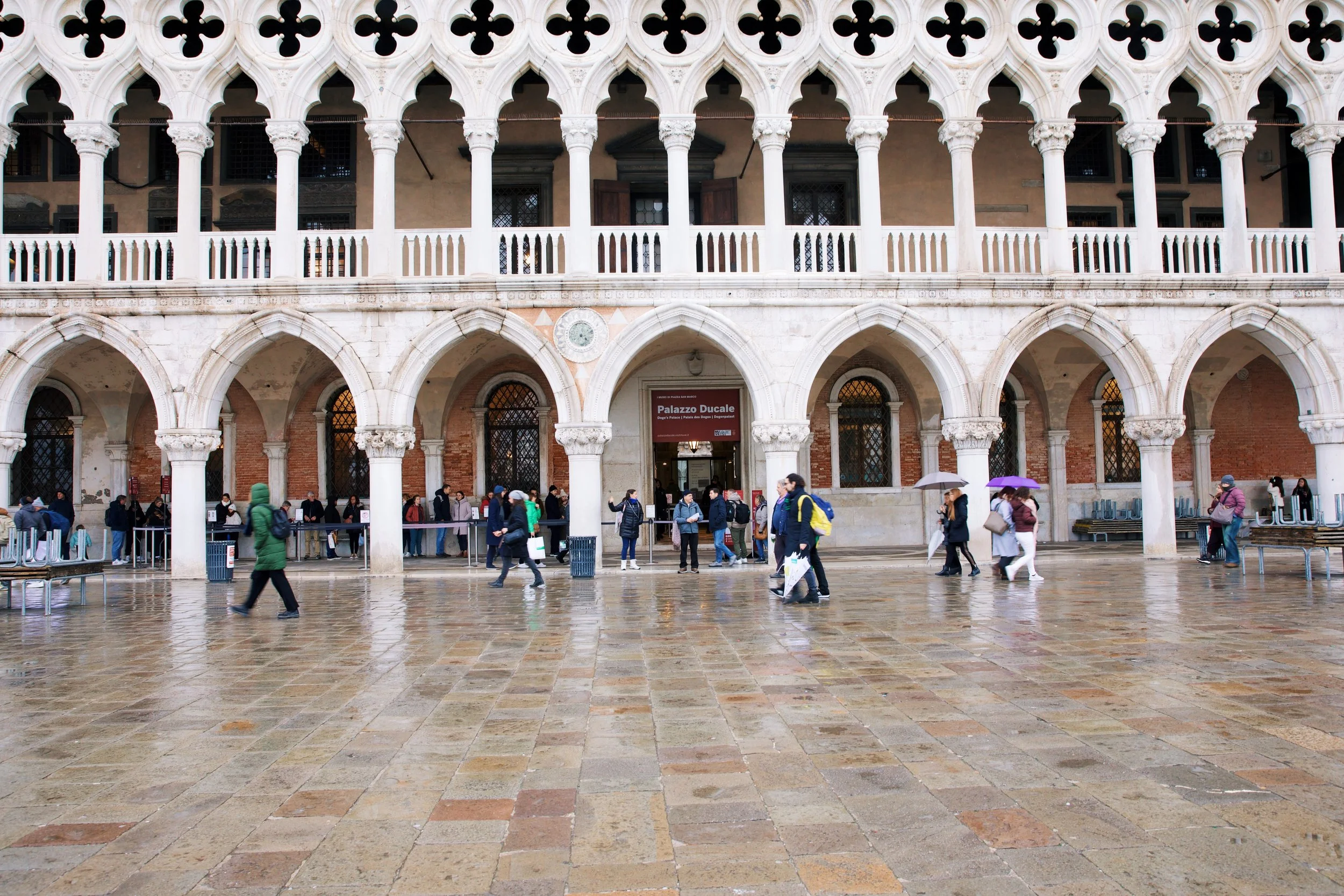 exterior view of Doge's Palace in Venice
