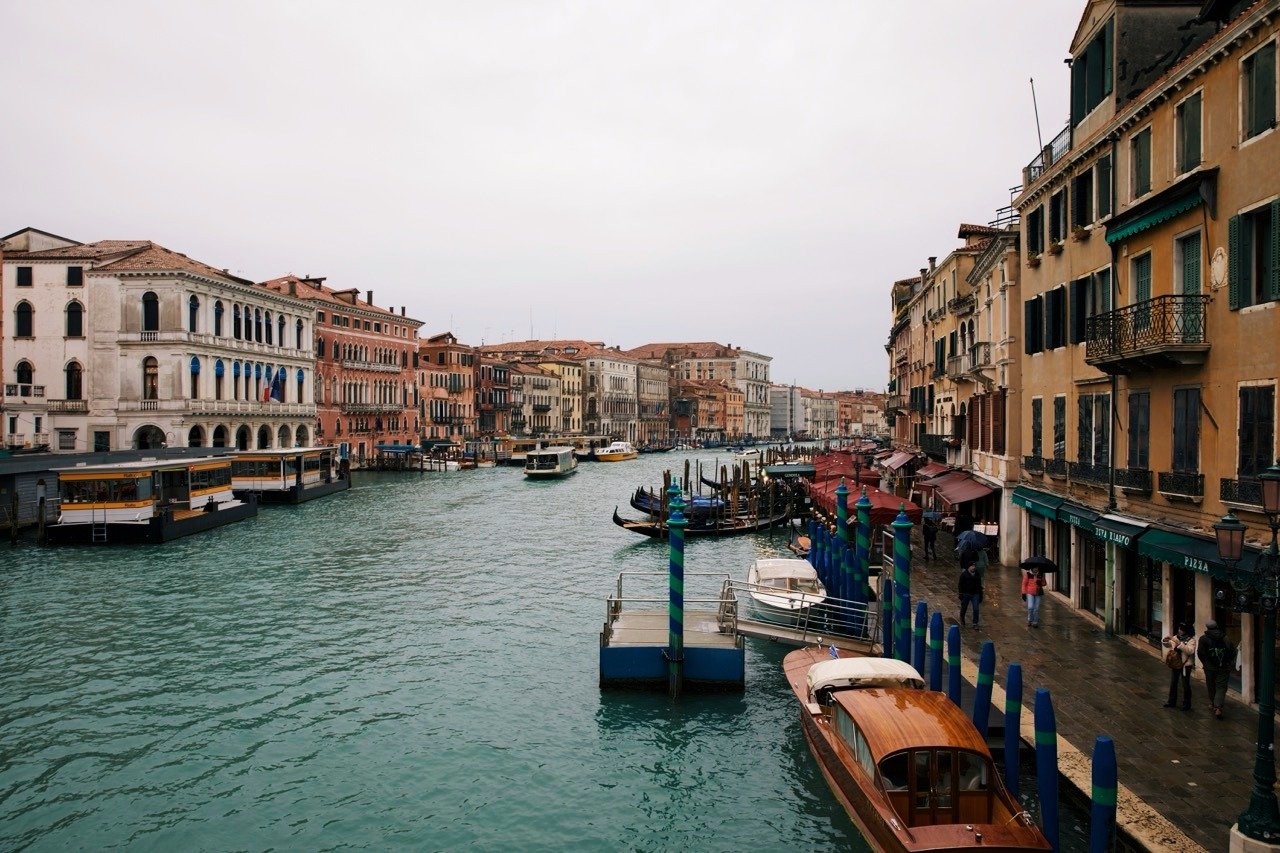 canals of venice in November