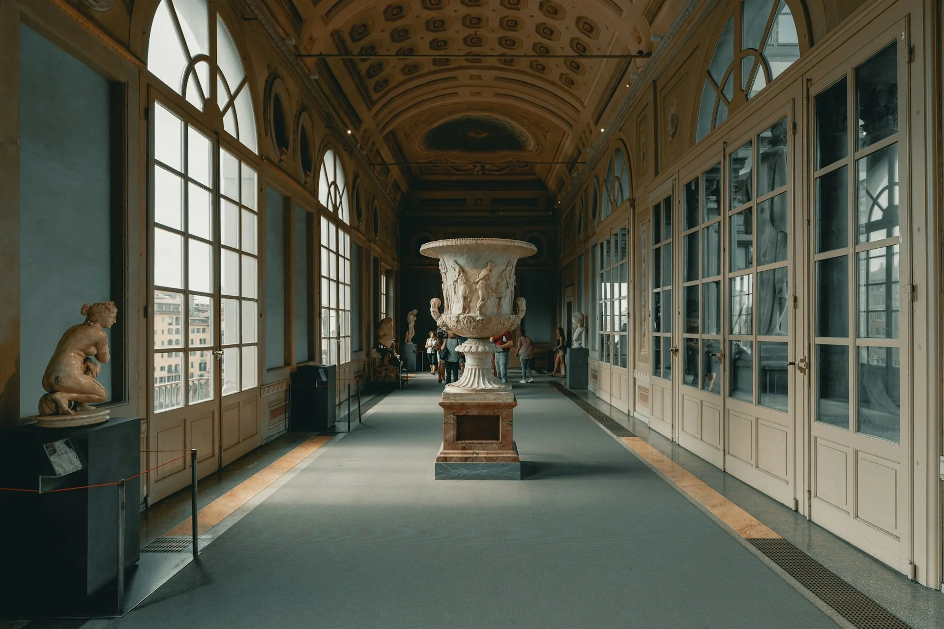 A sculpture in the Uffizi Gallery, Florence