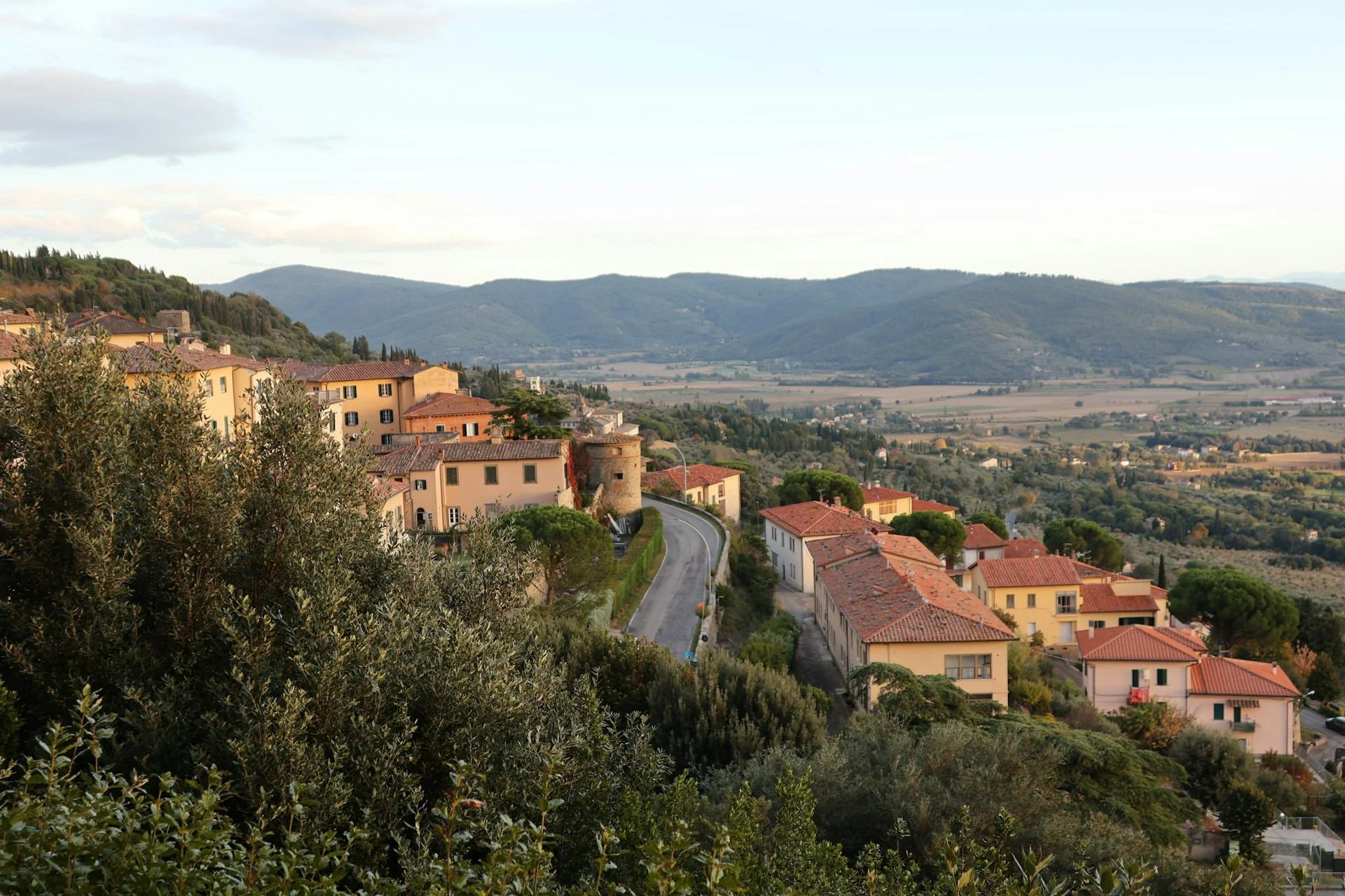 Cortona, Italy landscape