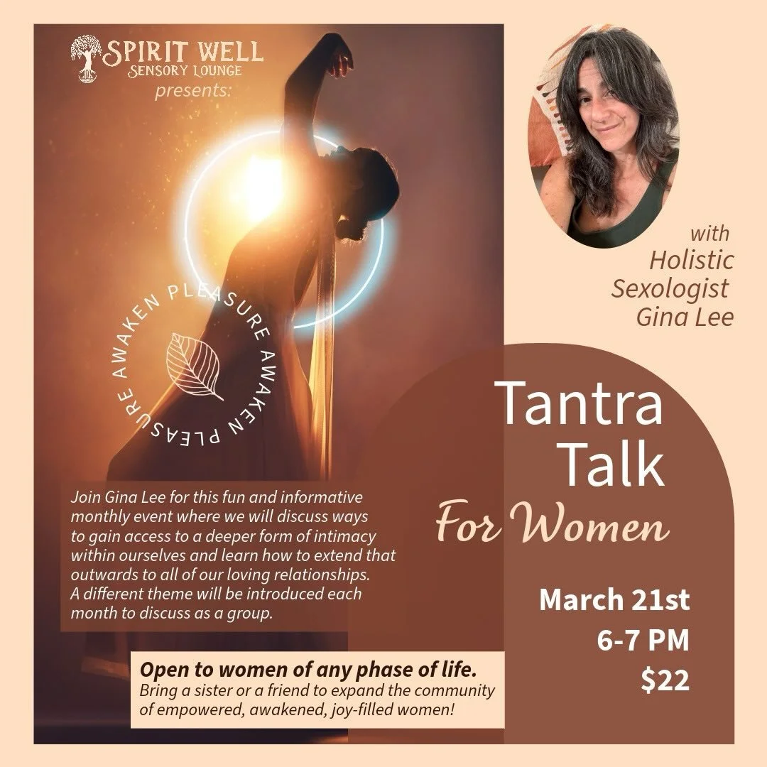 Join Gina Lee for this fun and informative night demystifying the practice of Tantra and discovering ways that you can incorporate the principles into your life to live with more pleasure, freedom and joy! Women from any phase of life are welcome, es