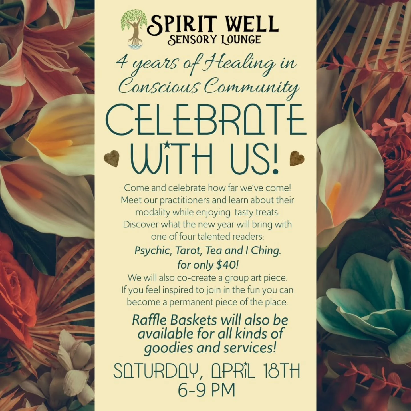 ✨ We&rsquo;re turning FOUR&mdash;and you&rsquo;re invited to celebrate the magic with us! ✨

Come play, connect, and honor how far we&rsquo;ve grown together in this beautiful healing community. Meet our incredible practitioners, explore their unique