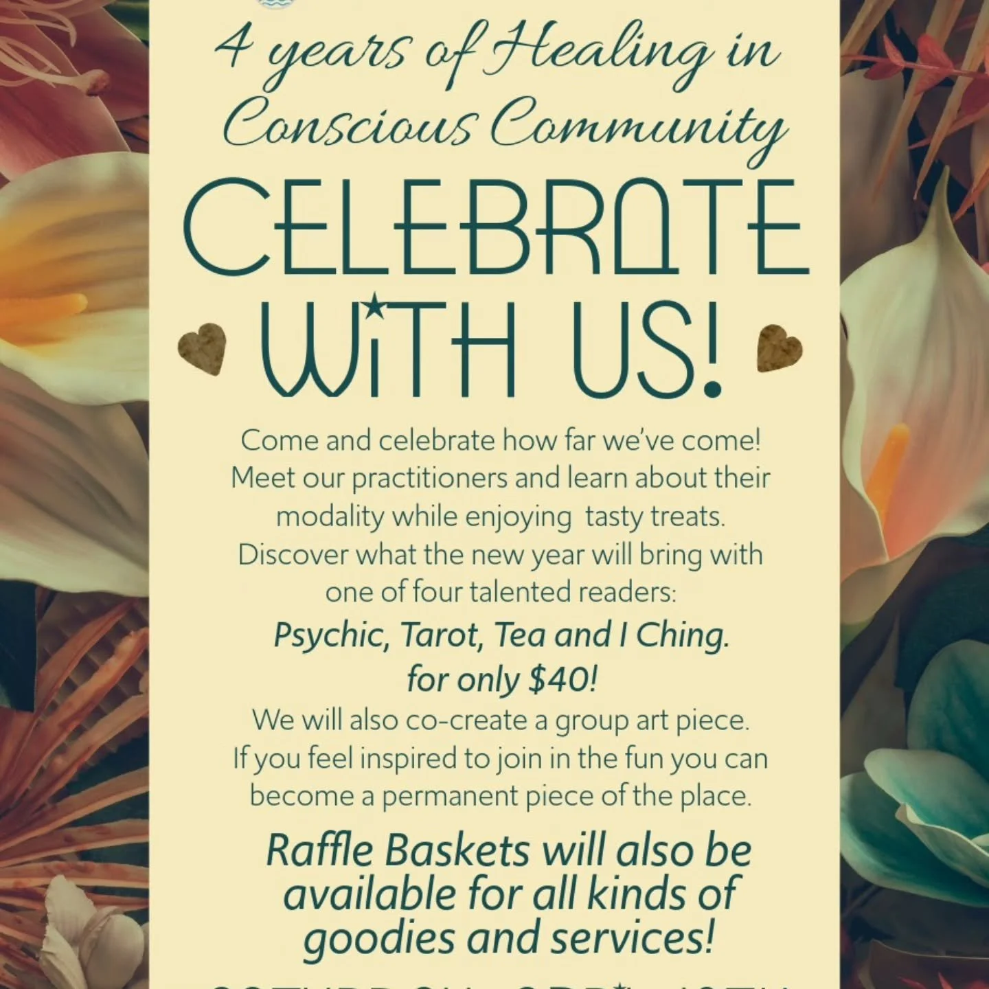 Tonight at 6!!! New t-shirts, raffle, readings, fabulous food!