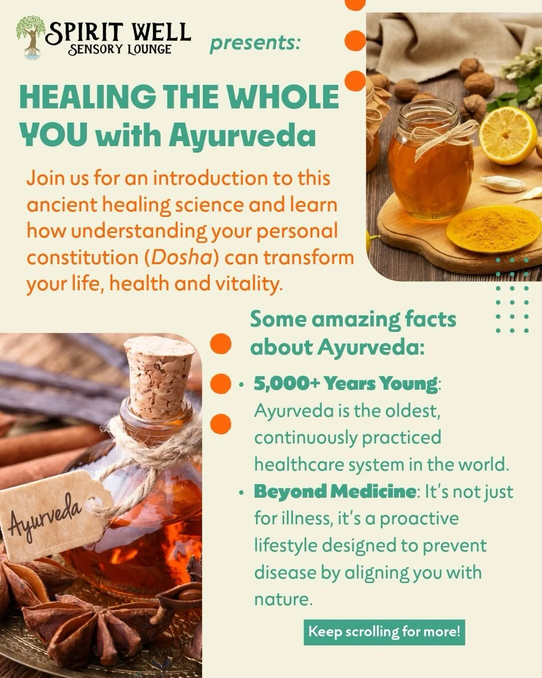 We are so excited to have @dancingshivaschool here this Saturday to teach us all about Ayurveda and to sample his amazing products sourced from organic farms in India.  Come and find out what will help you live the best life you can with the right he