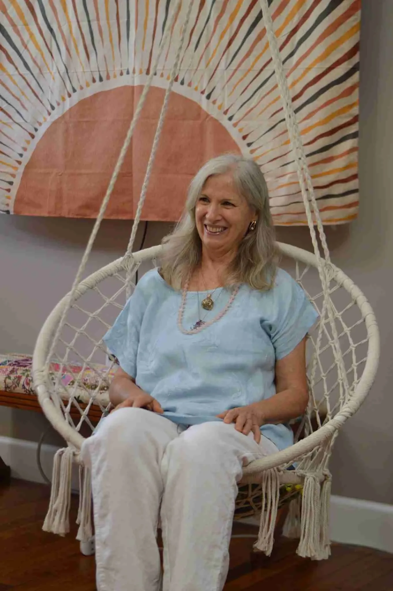 Regina doing Chakra Balancing at Spirit Well Sensory Lounge in Stuart, Florida.