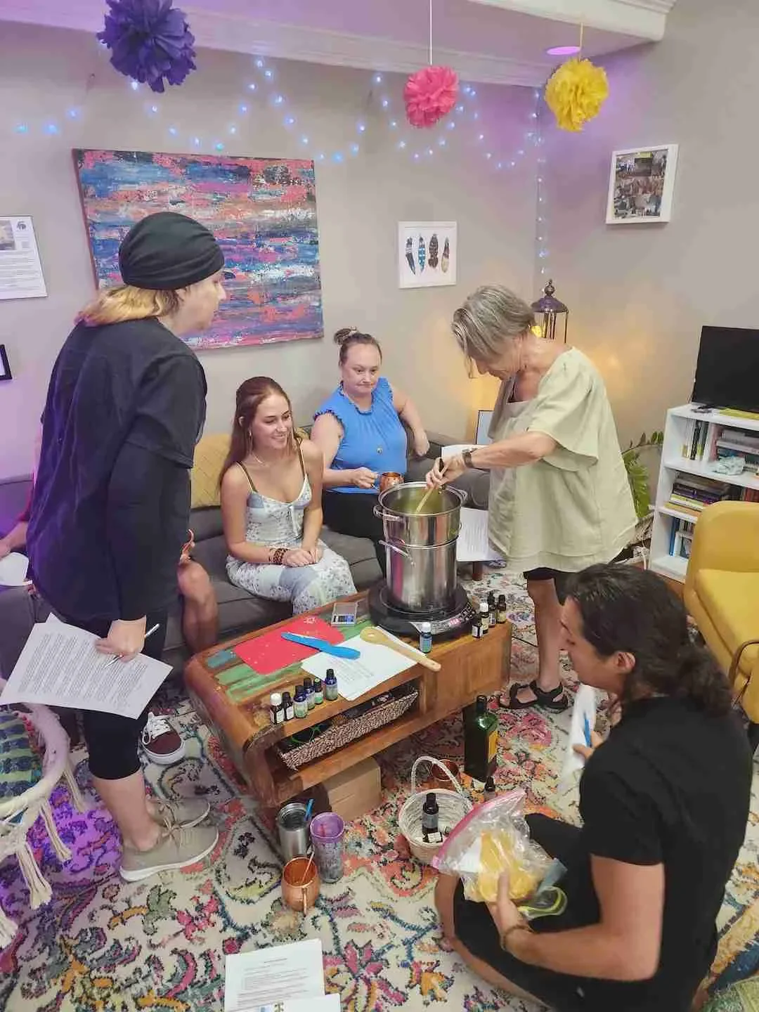 Community wellness event lounge at Spirit Well Sensory Lounge in Stuart, Florida.