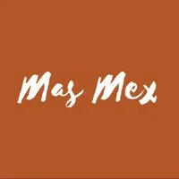 Text saying 'Mas Mex' on an orange background