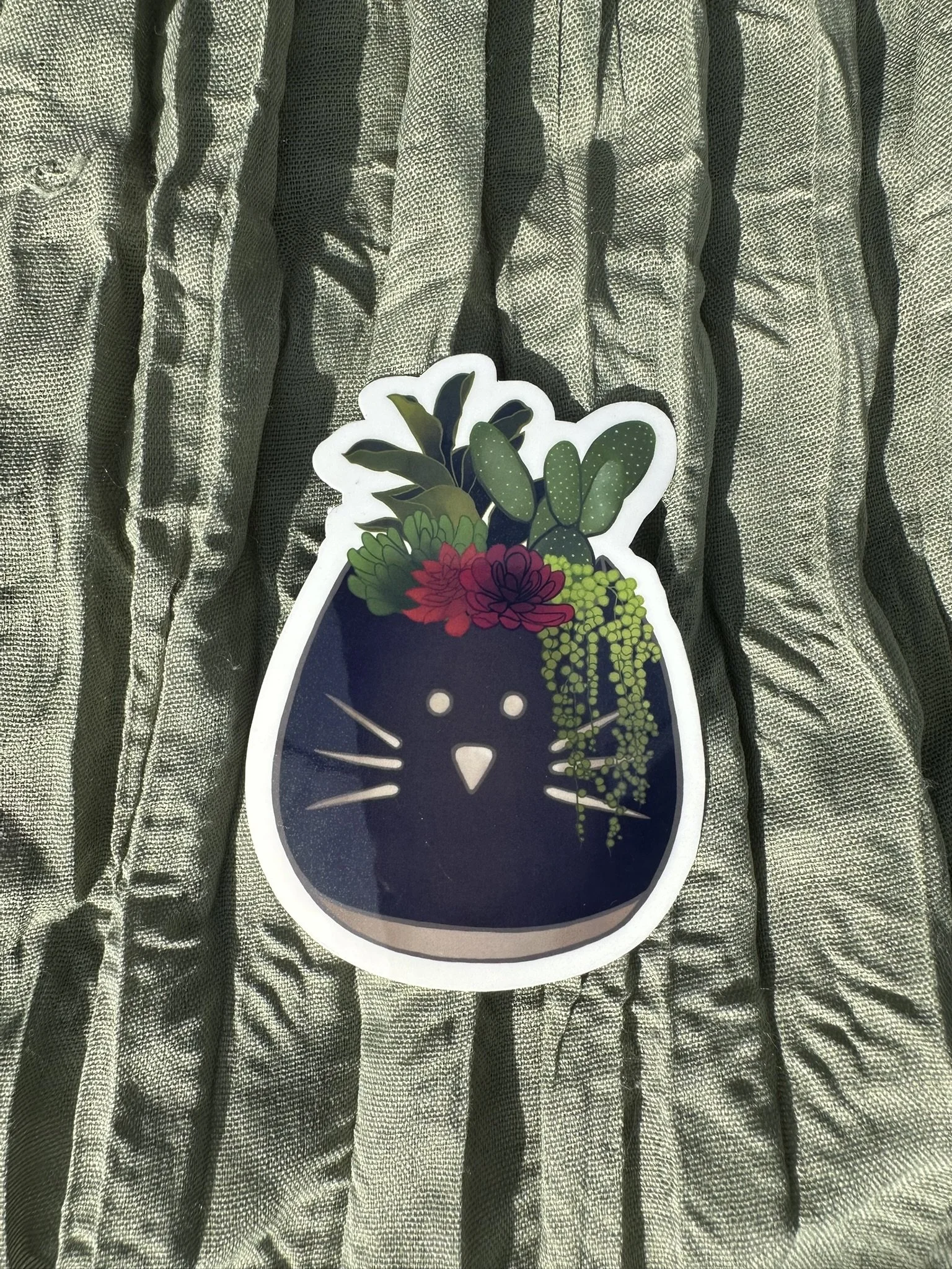 Cat Mug Succulent