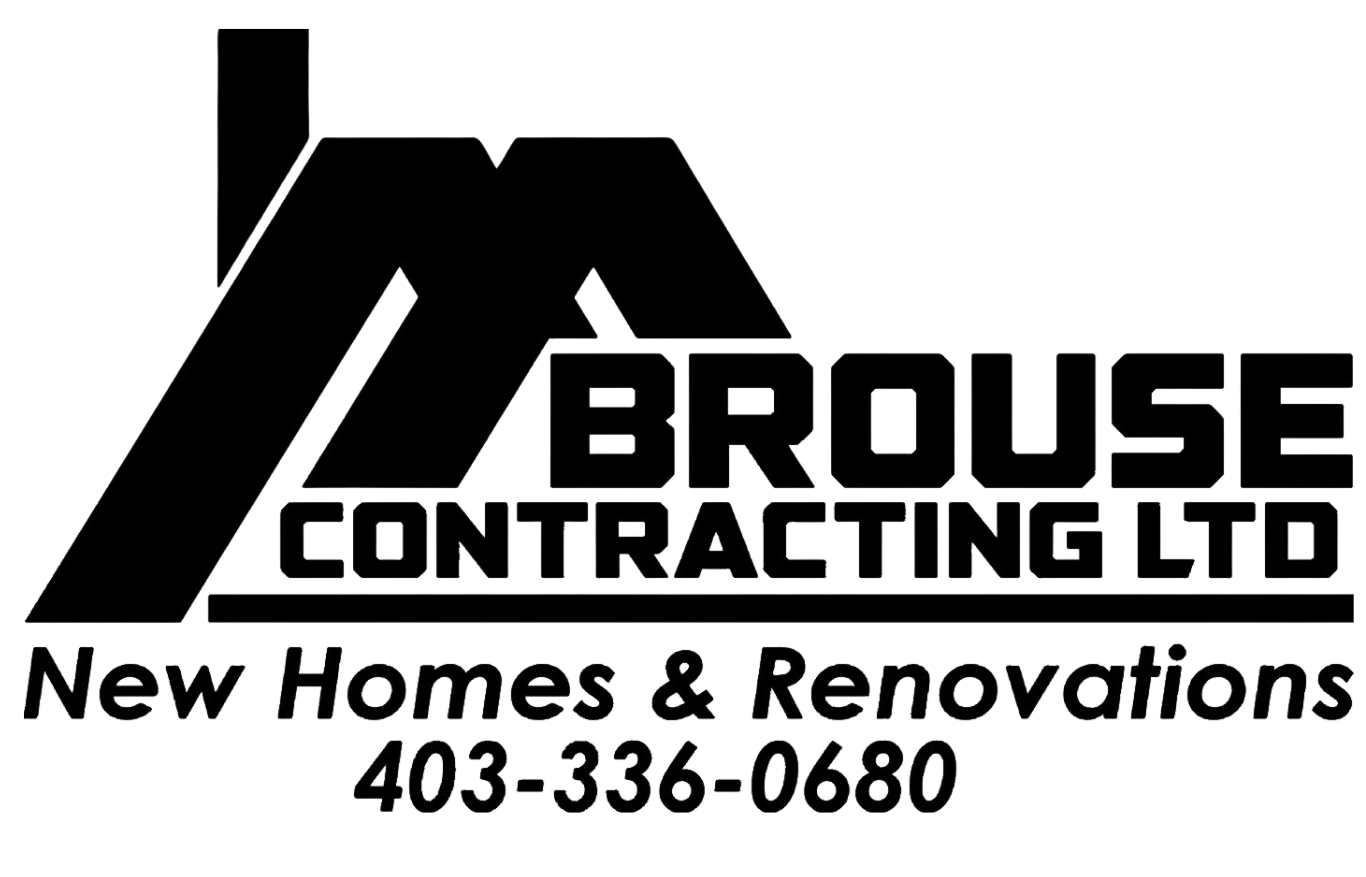 Logo for Browse Contracting Ltd featuring an upward arrow, company name, services, and contact number.