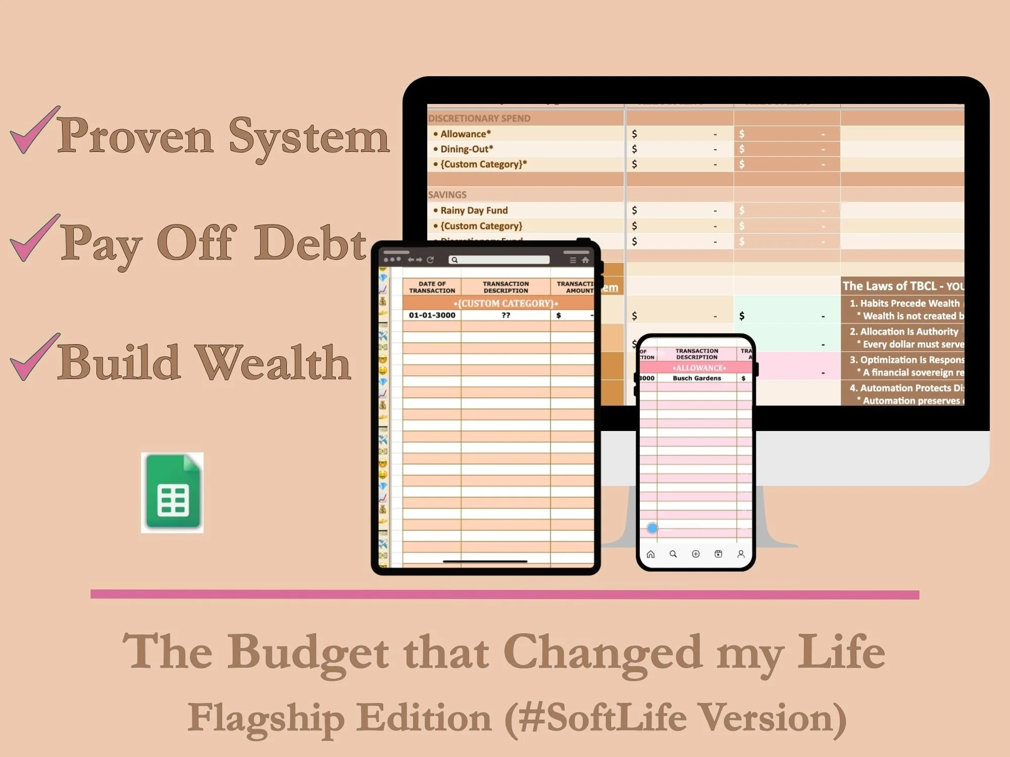 #SoftLife Flagship Edition--Google Sheets