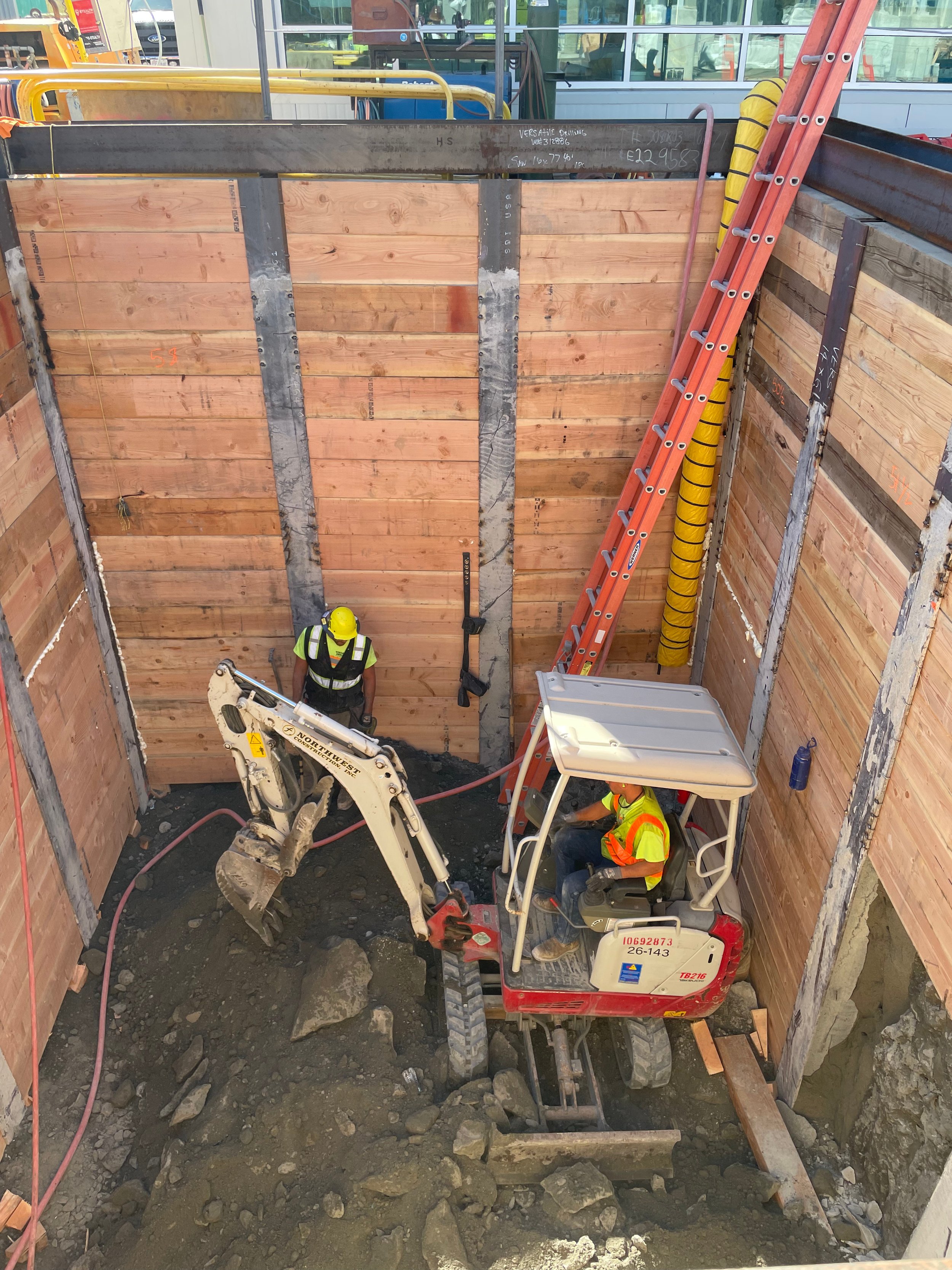 Soldier Piles | Seagen Pit | Northwest Construction | Everett, WA