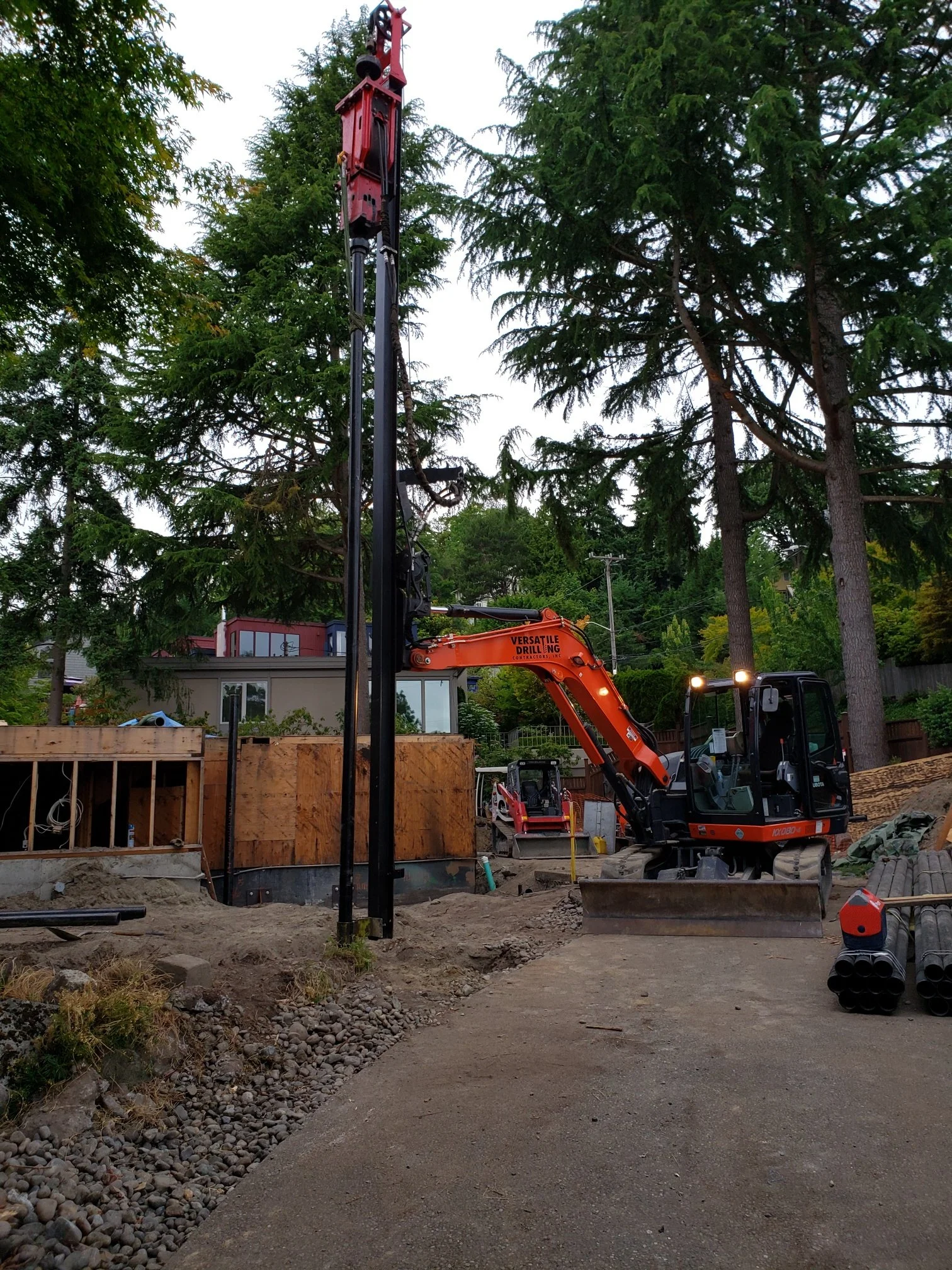 Ø2" & 3" Driven Pin Piles | Private Homeowner | Seattle, WA