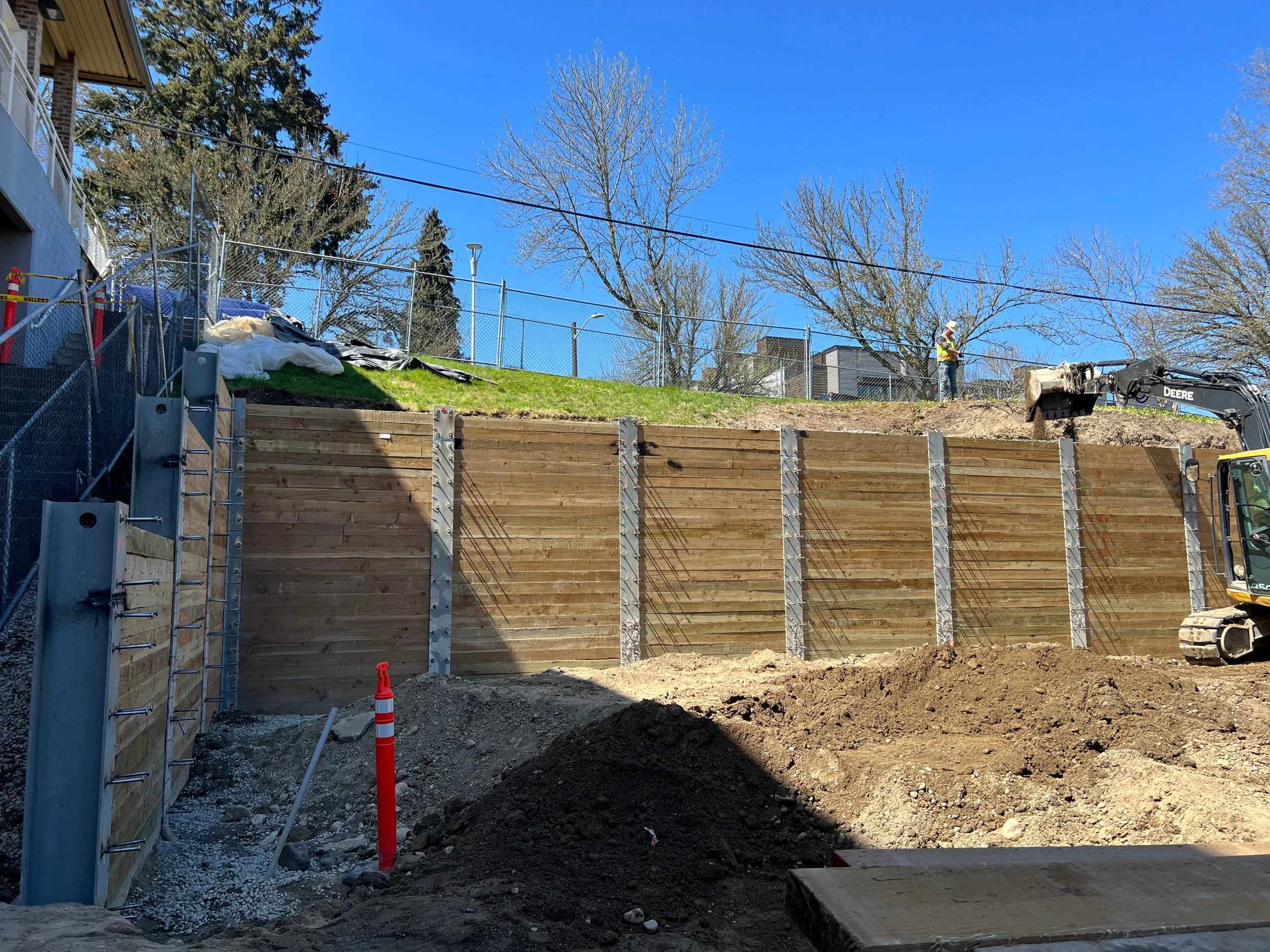 Soldier Piles | West Seattle Maintenance Facility | Laser Underground | Seattle, WA