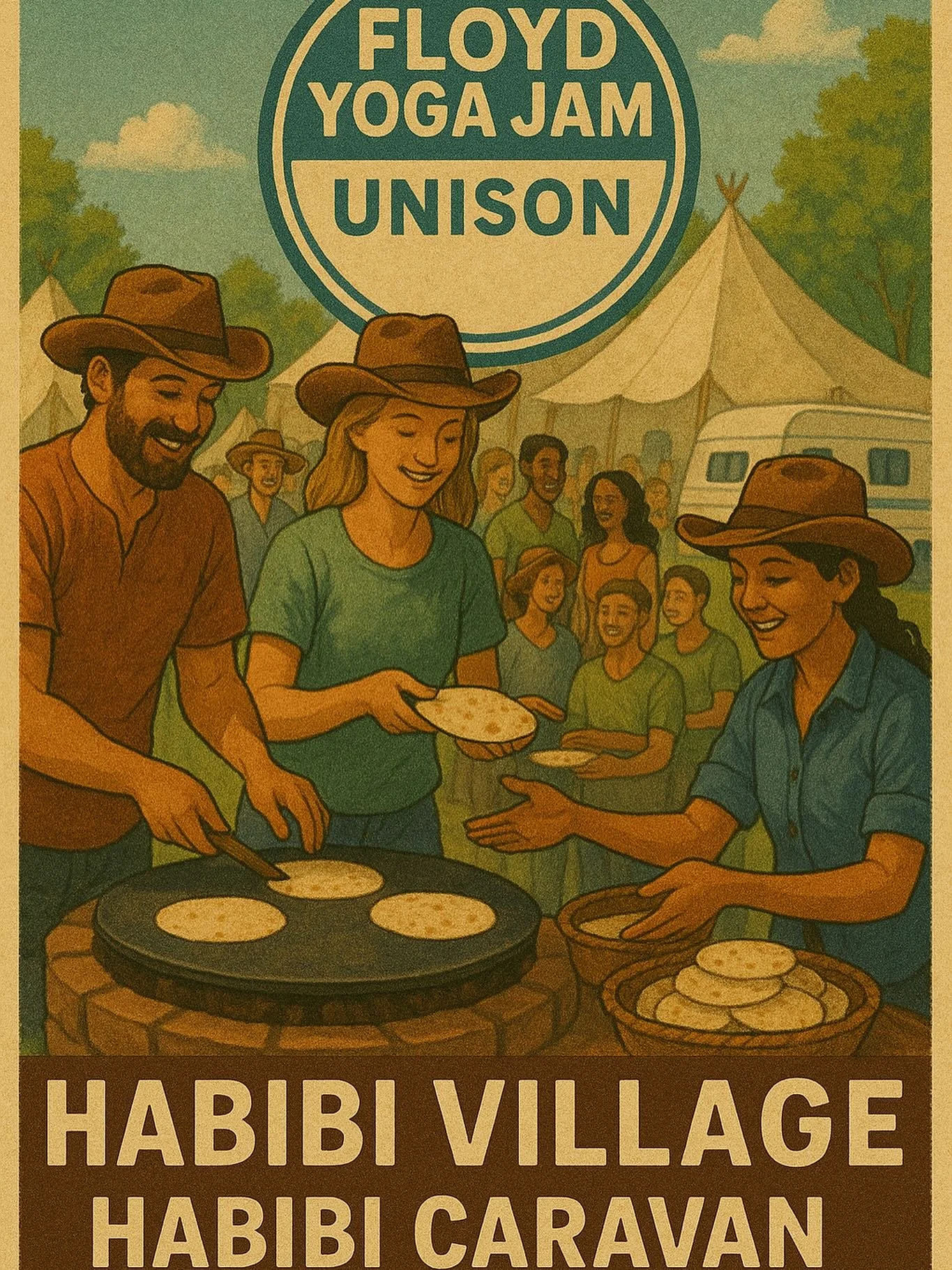 We love this time of the year to go on a journey full of adventures sharing Habibi flatbreads with Zaatar to spread them to our beloved community in Floyd Yoga Jam this weekend. 

Next week, we are heading to Unison New Mexico to build a new bridge w