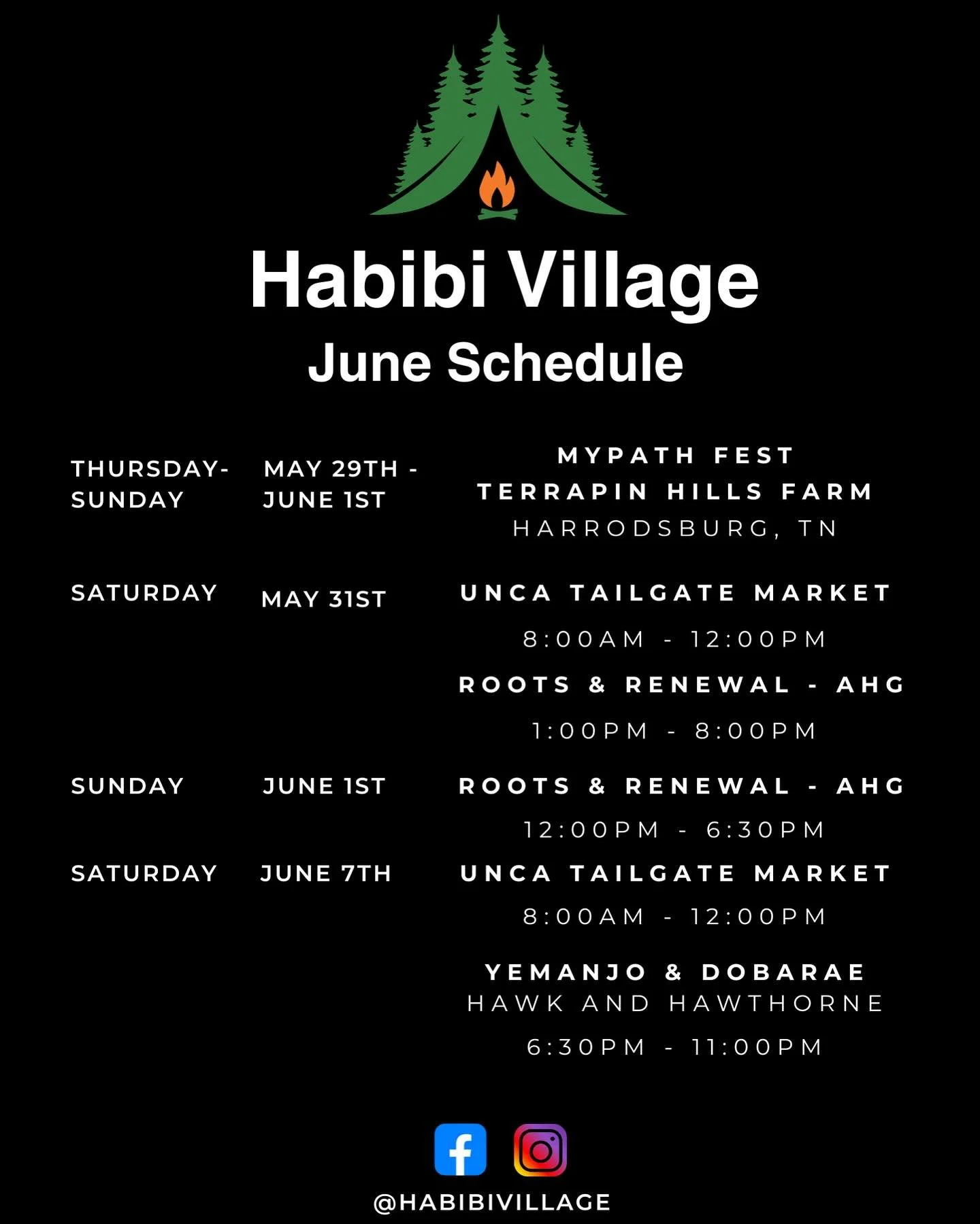 Nutritious and delicious Saj coming your way! Here&rsquo;s where to find us in the first week of June - we look forward to nourishing you and spreading good vibes 🌱

@northashevilletailgatemarket 
@mypathfest 
@americanherbalistsguild 
@hawkandhawth